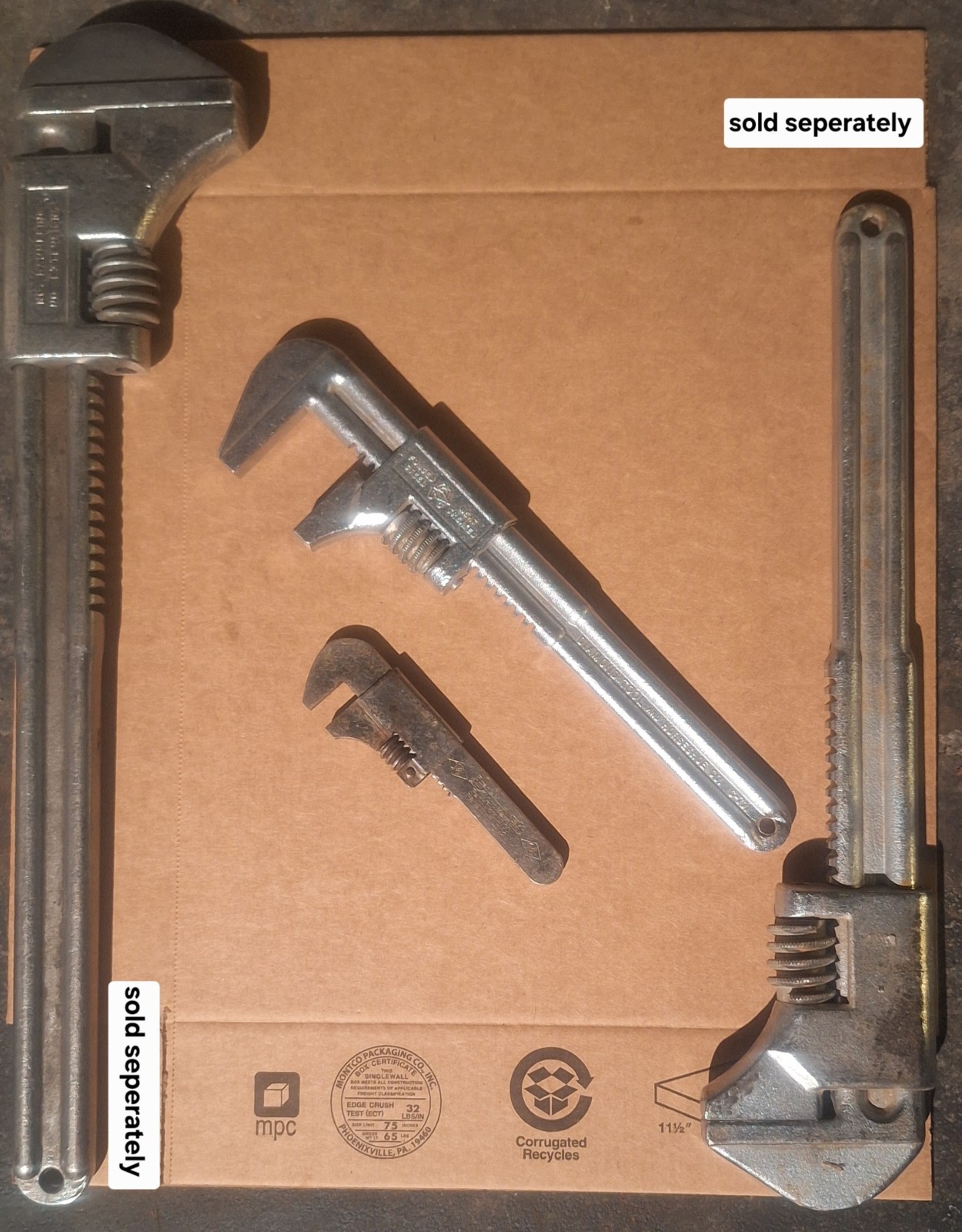 Vintage Diamond Tool C711 11″, Mossberg 5 “Monkey Wrench USA