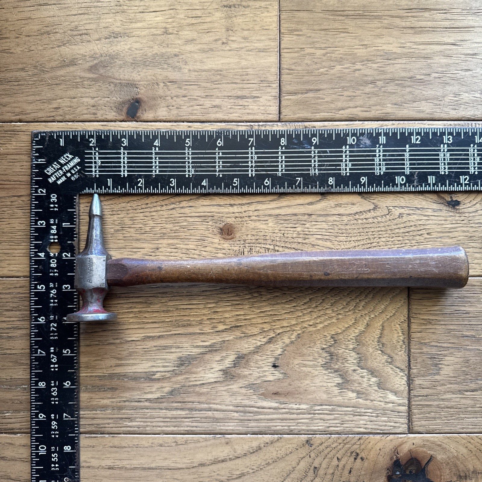 Vintage Blue-Point BF 611-USA Auto Body Dinging Hammer 10.5oz W/Handle 4″ Head