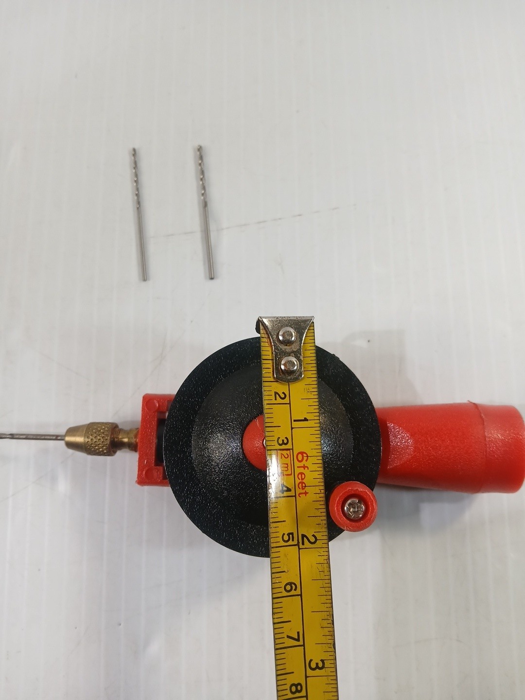 Small Mini Hand Drill With Bits, Red And Black Pre-owned Tools For Craft Work