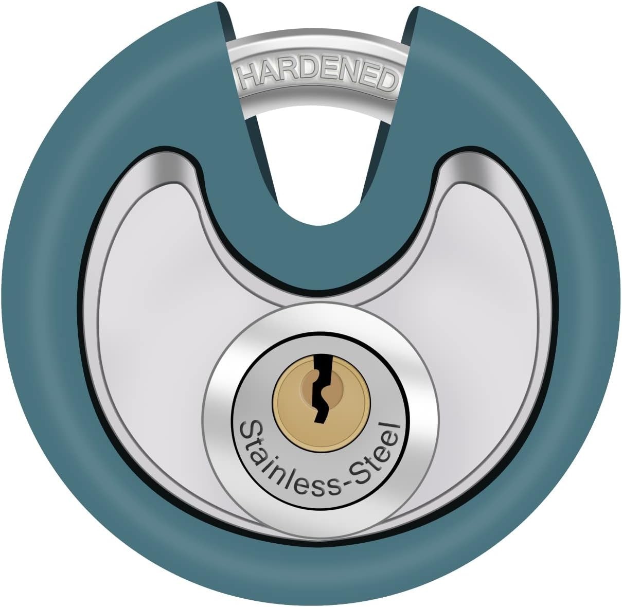 DAYGOS Disc Storage Lock for Storage Unit, Outdoor Waterproof Round Padlock, Hea