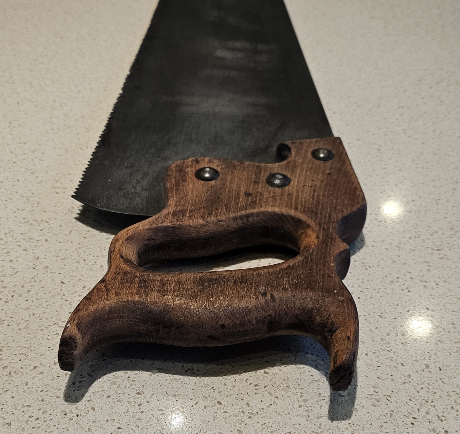 Vintage HSB Co. Chicago Hand Saw – Rare CRUSO Brand w/ Rooster Etch 26″