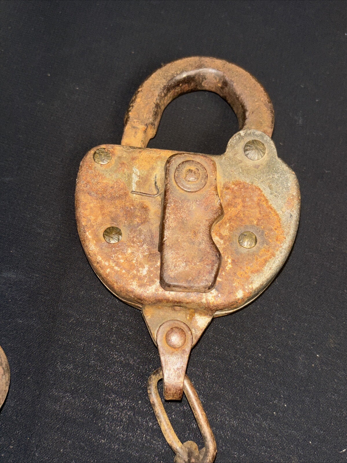 (2) Railroad Switch Locks Adlake Soo Line & Unknown