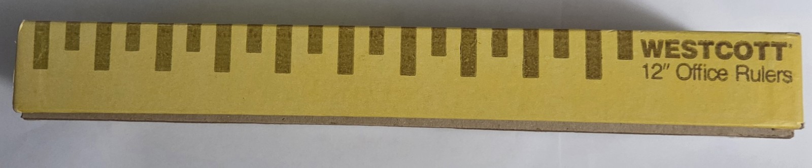 Vintage WESTCOTT 12″ Ruler Lot Of 10 Wooden-Metal Edge Complete Set w/ Box / New