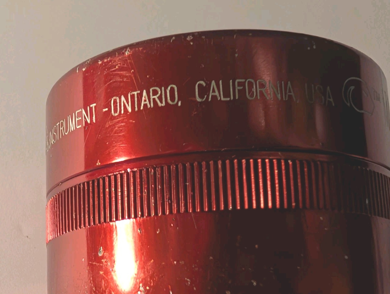 Vintage Black & Decker Industrial Mag-Lite Flashlight – Rare Red Anodized 2-D…