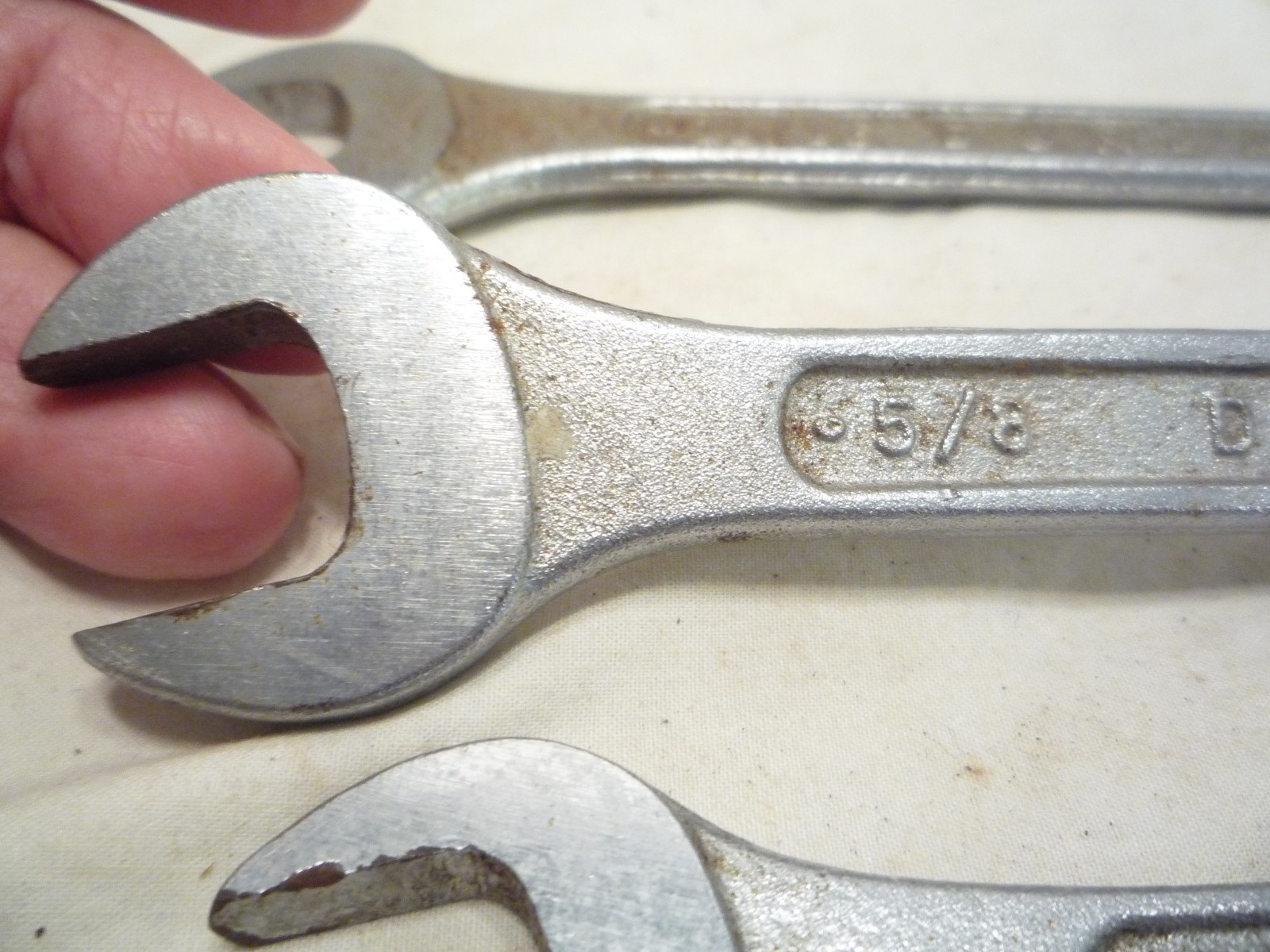 Vintage 1960s 5 Pc DUNLAP (by Sears & Roebuck) SAE Combination Wrench Set – USA