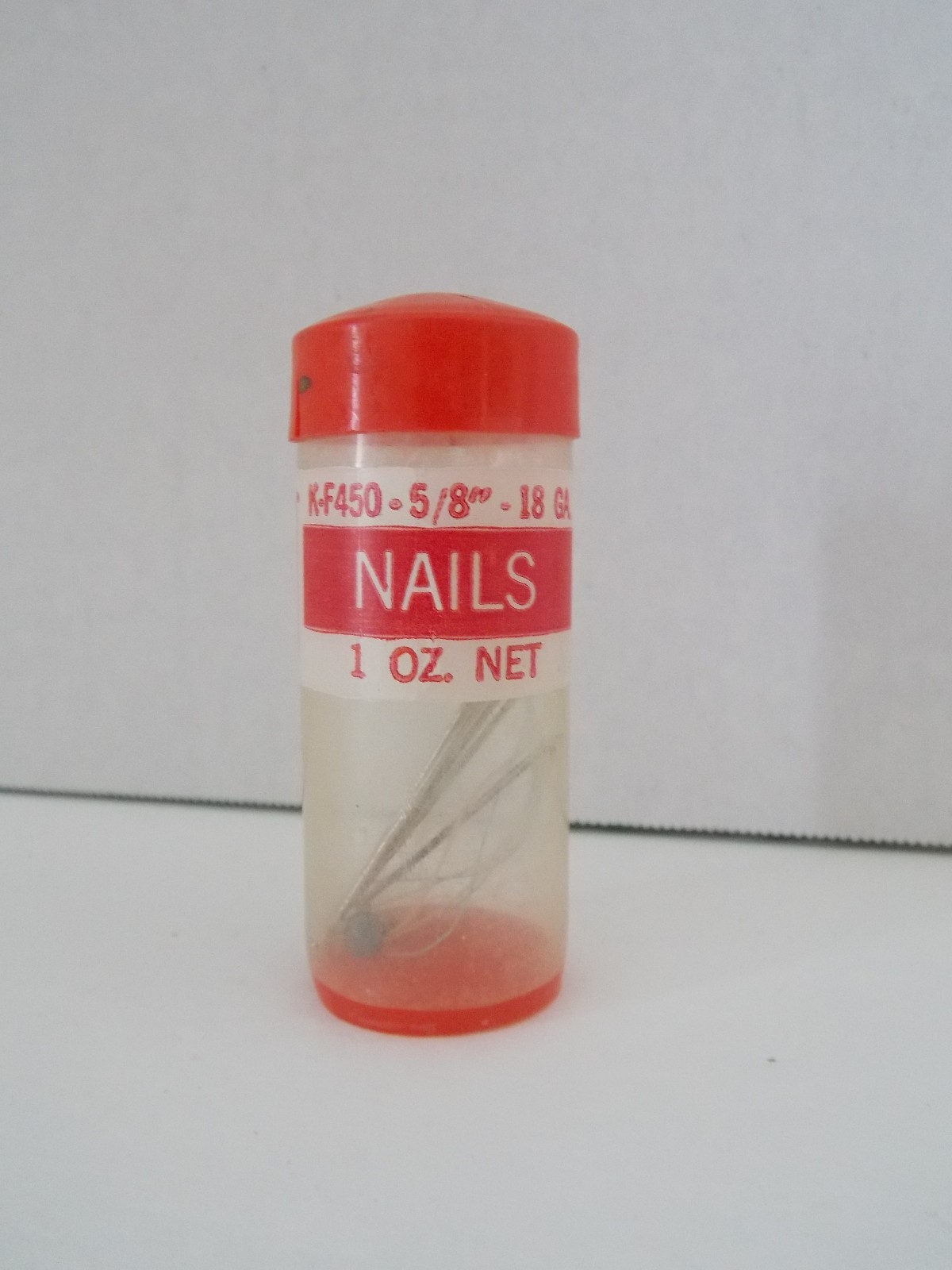 Vintage ~ Tower Mfg Co. * Nail Tube * K-F450 5/8″ 18 GA.