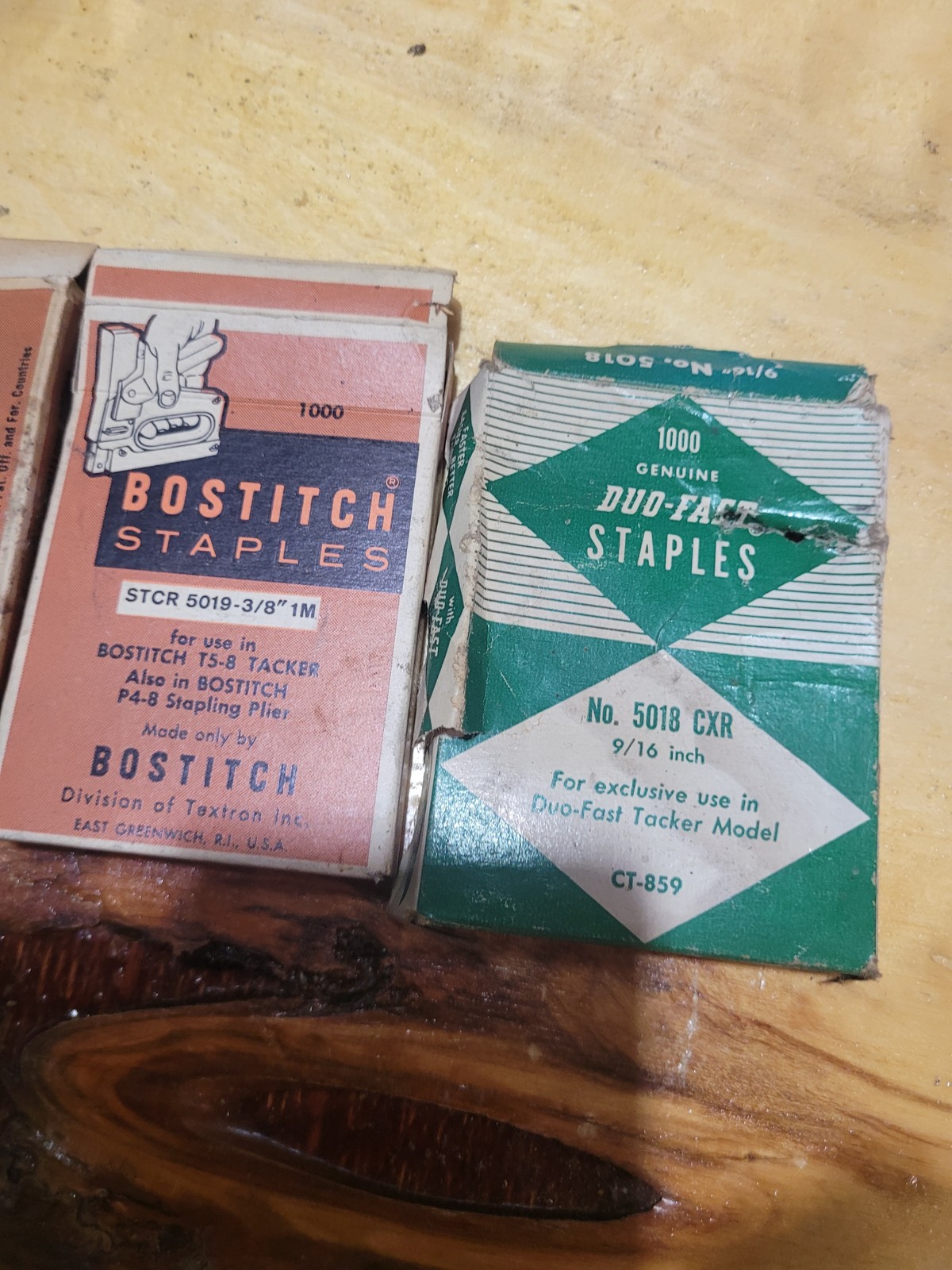 Bostitch & Duo-Fast Vintage Staple Assortment – Bulk Lot of Partial Boxes