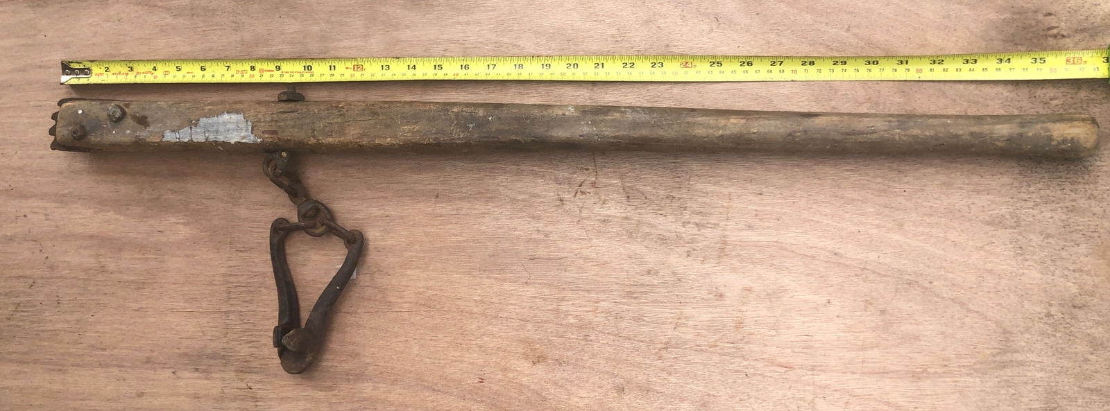 BARN FIND: TOWNSEND PAINTED POST BARB WIRE FENCE STRETCHER FOR CATTLE RANCHING