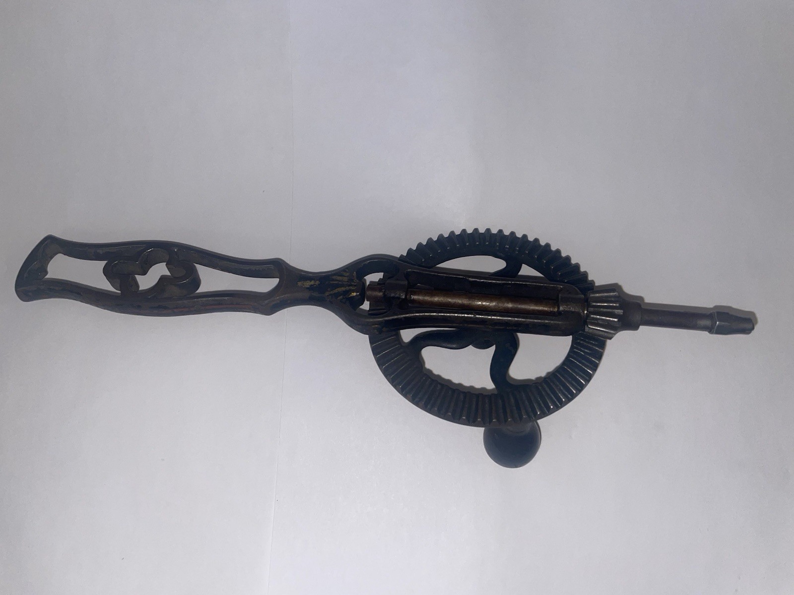 Ornate Pinstriped WHITNEY’S Eggbeater Hand Drill 10 1/2″ 1880’s Tower Lyon🌺🌺