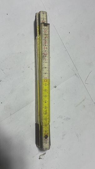 Vintage Stabila Folding Wood Ruler 79 Inches. — 2 Meters.