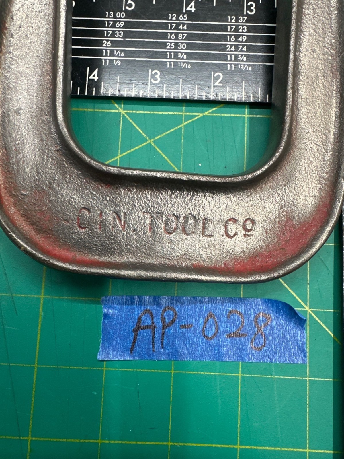 Vintage Cincinnati CIN Tool Co No.556 Forged Steel Deep C-Clamp Made in USA