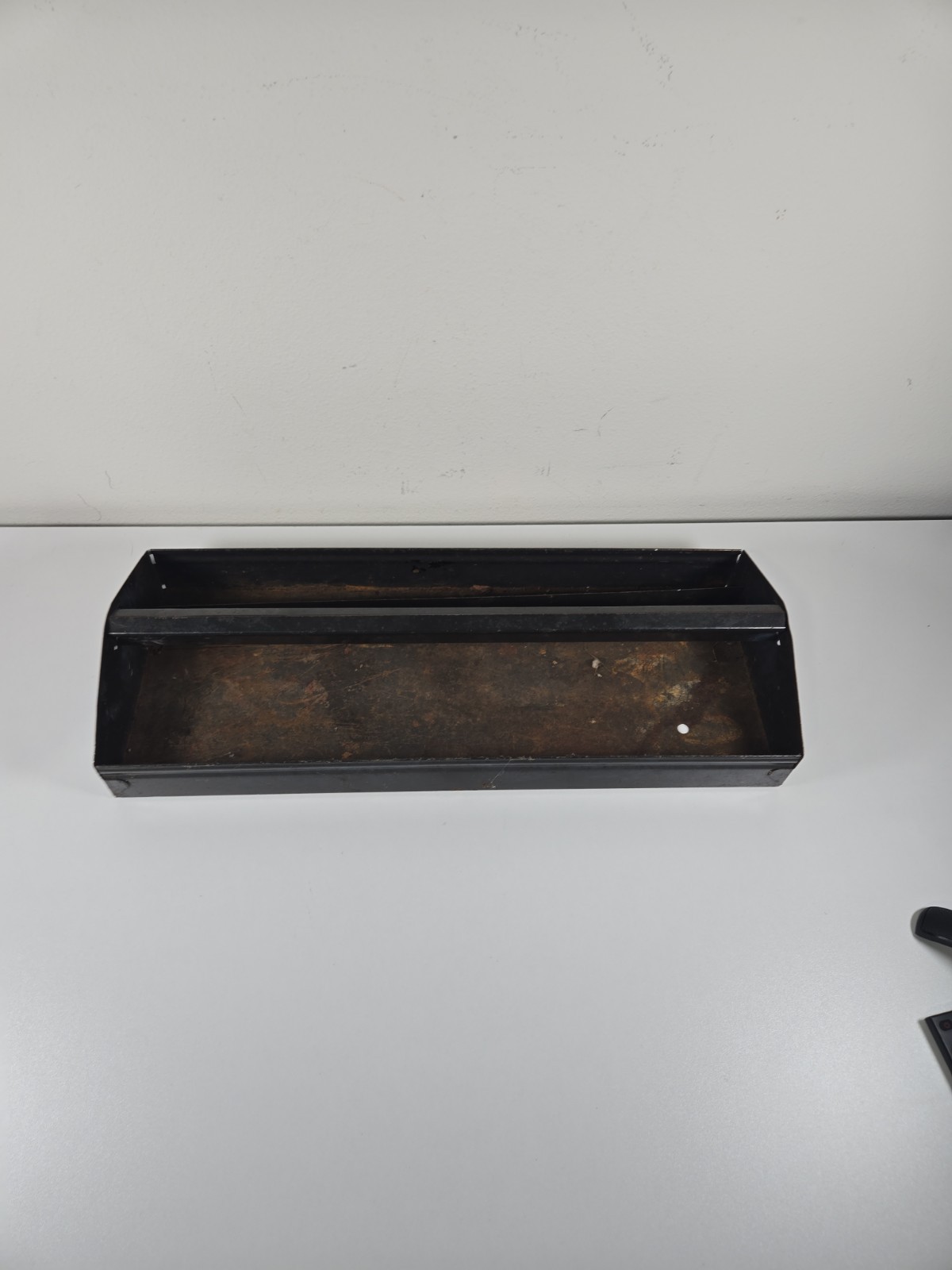 Vintage Tool Box Metal Tray Only Organizer W/Handle Sockets Holder
