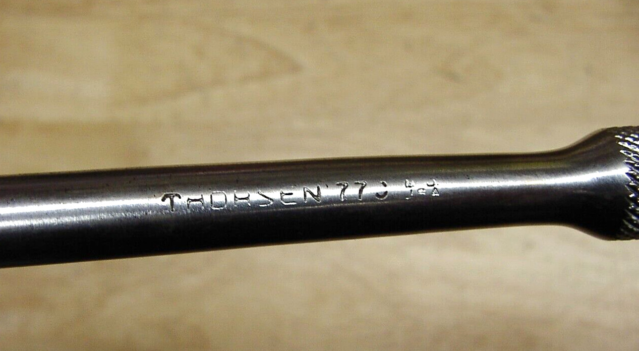 Vintage Thorsen U.S.A. 77C Ratchet Wrench,1/2″ Drive X9-13/16″,VGC