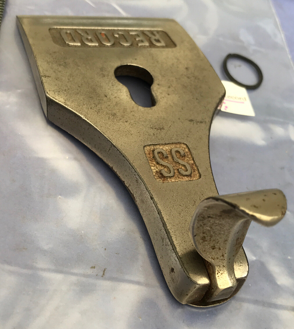 Record Plane cap 2⅜” Width 4 1/2, 5½, 6, 7 SS stay set iron cap 2-3/8″