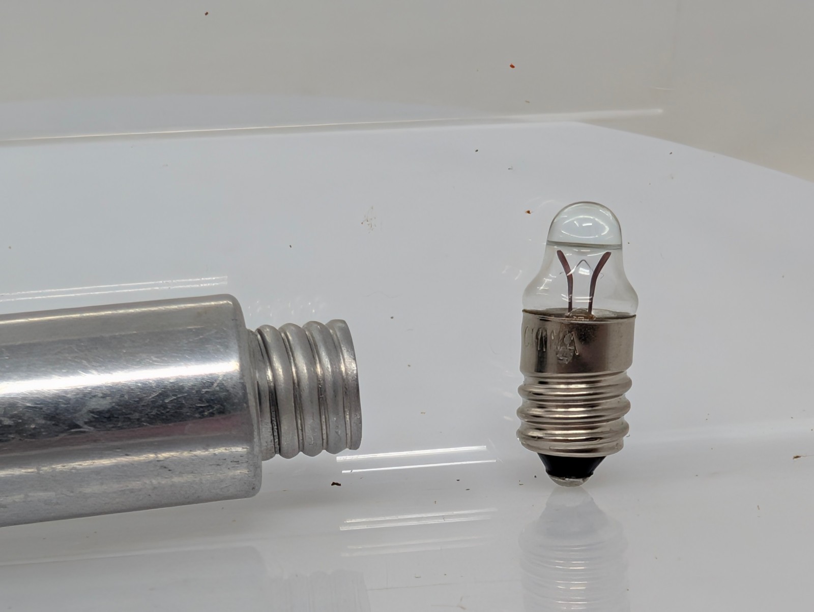 VTG 1950s Burgess Pen Flashlight Pocket Light RARE Army Doctor TESTED, NEW BULB