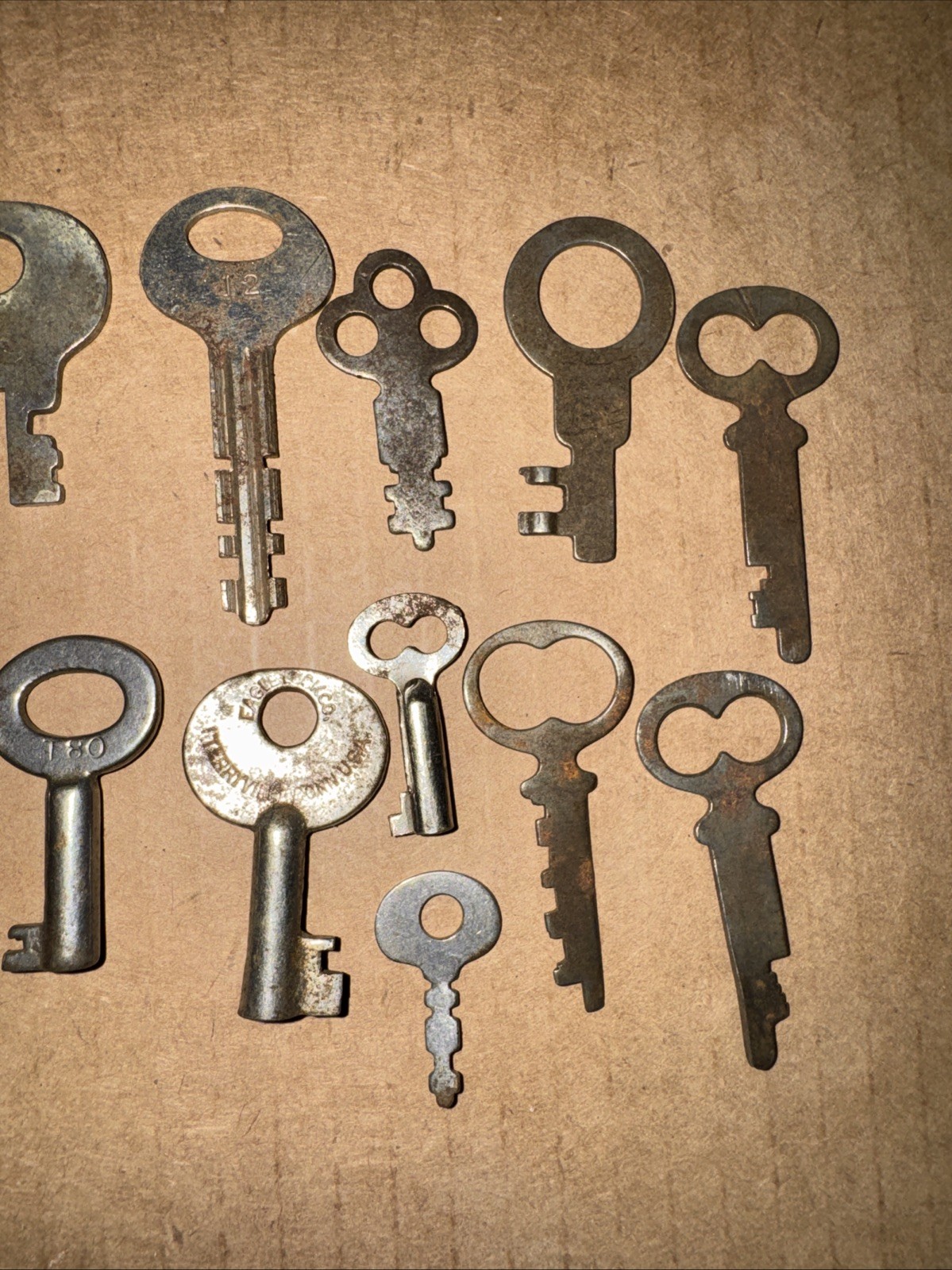Lot Of 20 Various Antique Mini Skeleton Keys (see Pics)