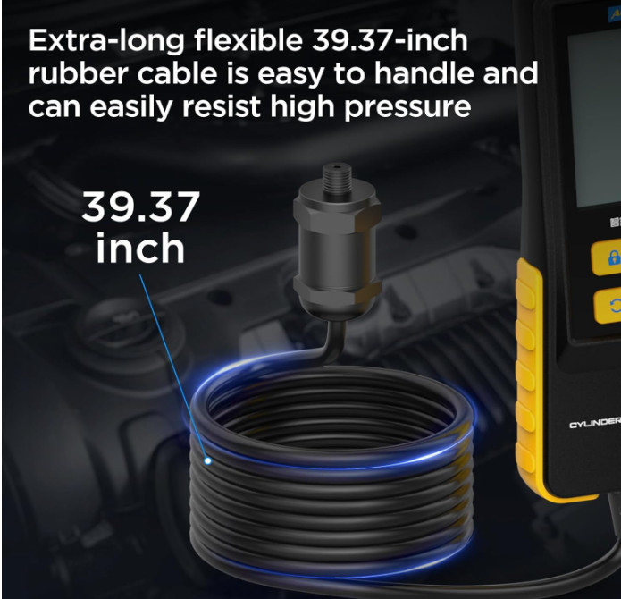 Probador digital de compresión automotriz 0-426 PSI. Herramienta para medir la c
