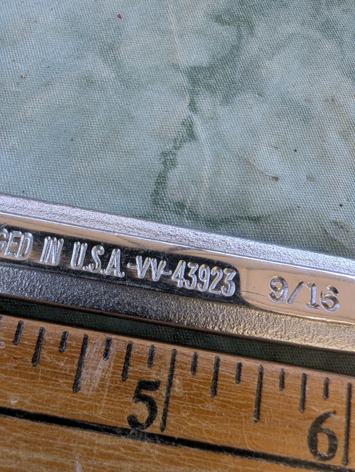 Vintage Craftsman 1/2” X 9/16” Straight Boxed End Wrench -VV- 43923 USA NICE