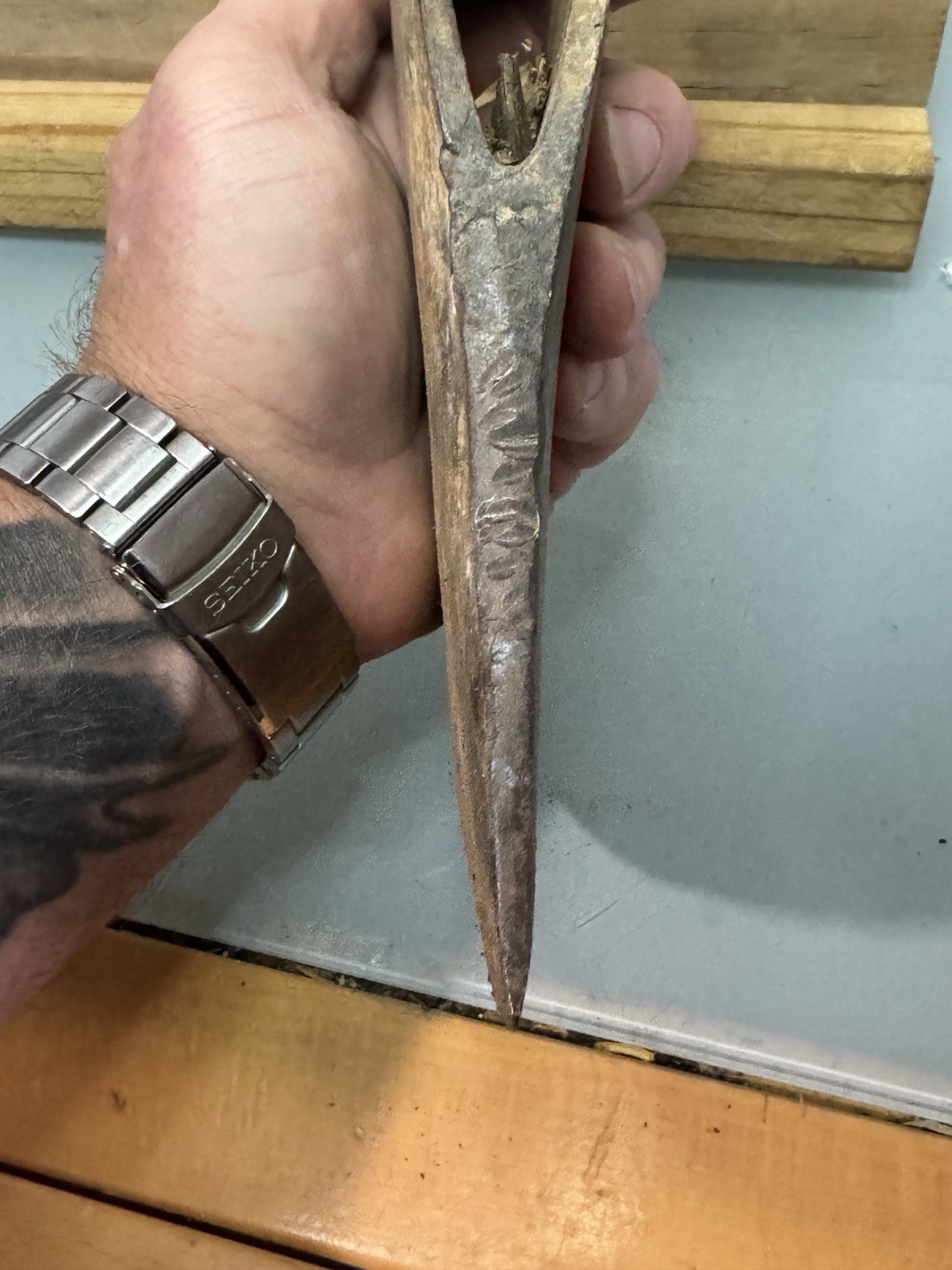 Vtg True Temper Flint Edge Kelly Works U.S.A Old Single Bit Axe Tool Head Rare