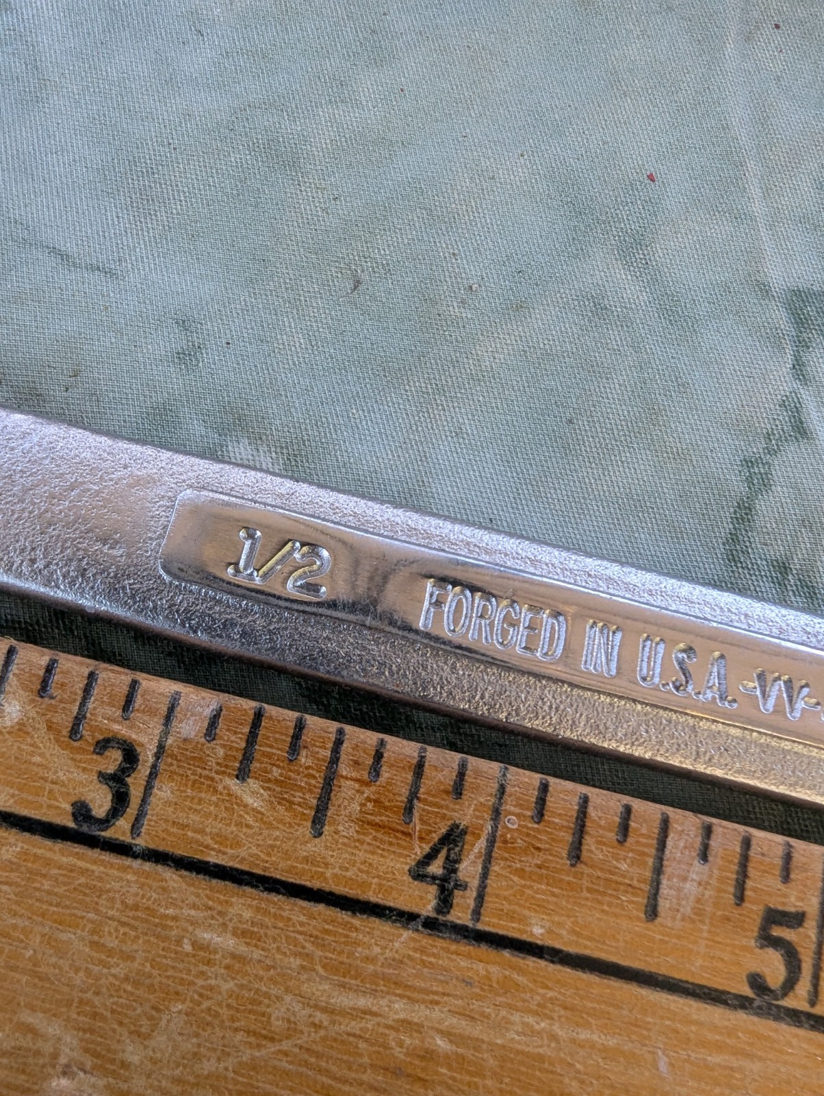 Vintage Craftsman 1/2” X 9/16” Straight Boxed End Wrench -VV- 43923 USA NICE