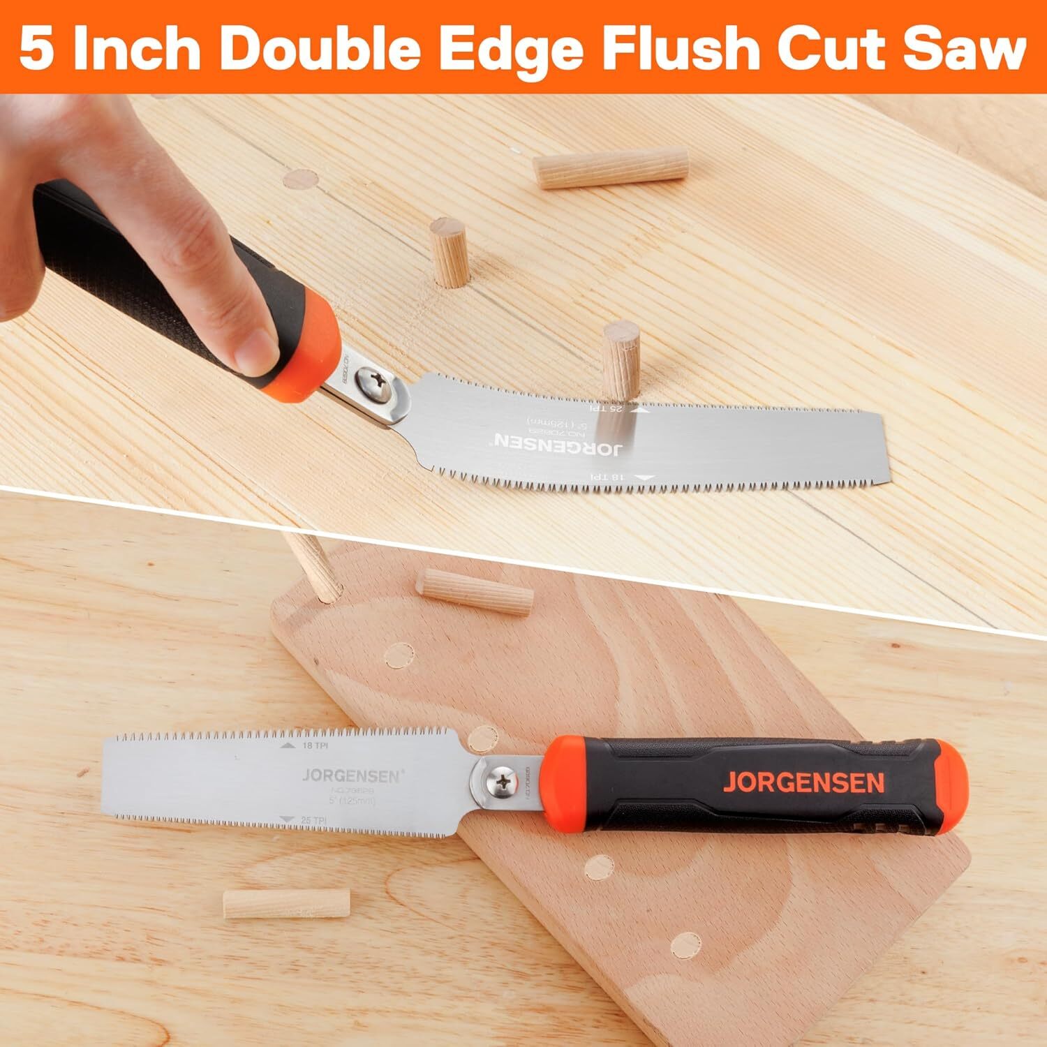 JORGENSEN SK5 Flexible Blade Wood Hand Saw Replaceable Flexible Blade Trim Wood