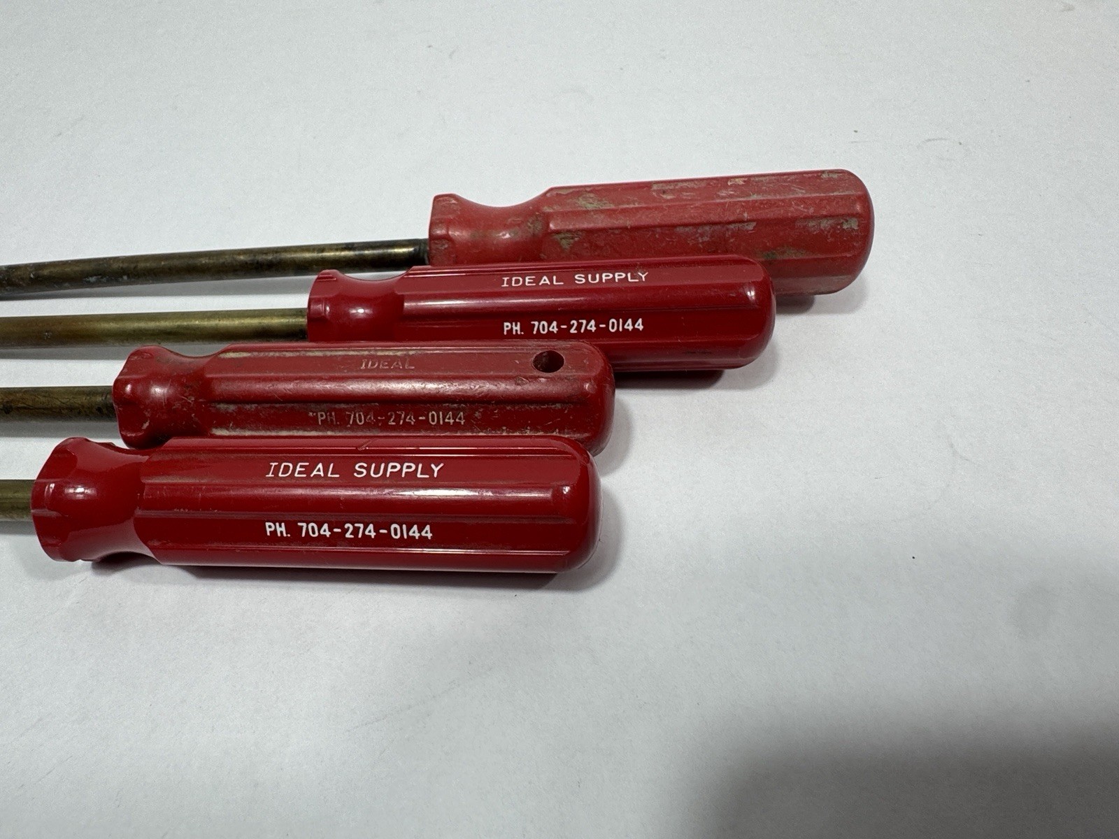 Set Of 4 Ideal Supply 9” Brass Conical Alignment Tool Screwdriver Handle