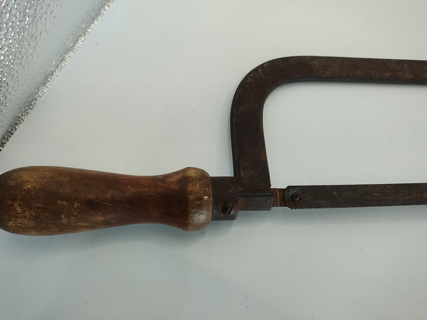 Vintage Antique L S Starrett Co Hacksaw Saw Wood Handle No 146 USA