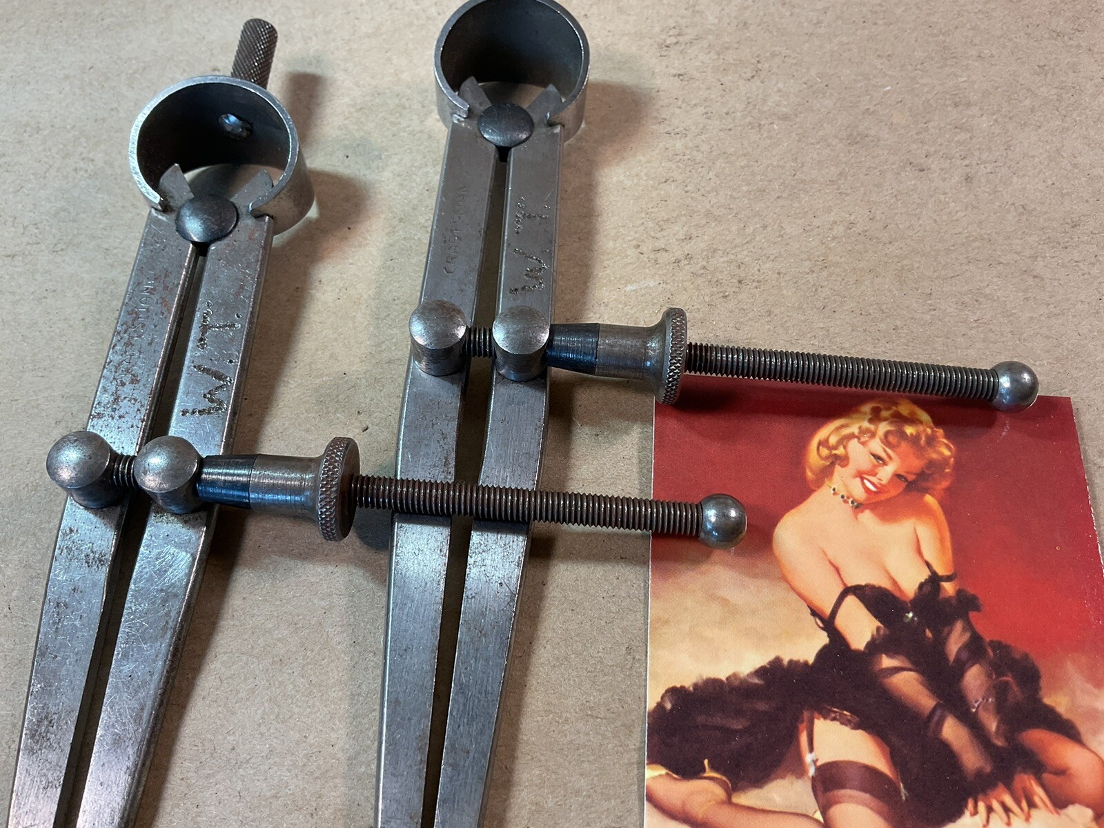 Craftsman Flat Leg Inside Caliper & Divider Tool Lot – Vintage Machinist Layout