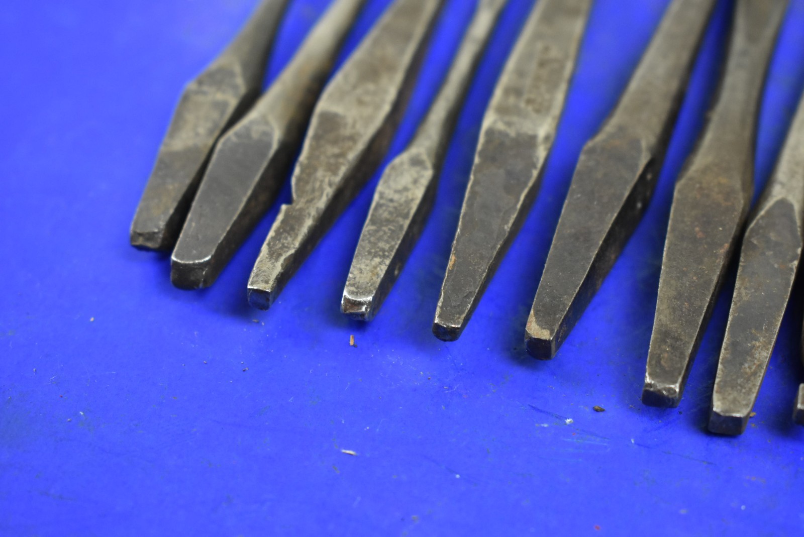 Fourteen Old/Vintage Brace Bits Spoon Bit, Flat Bit, etc.