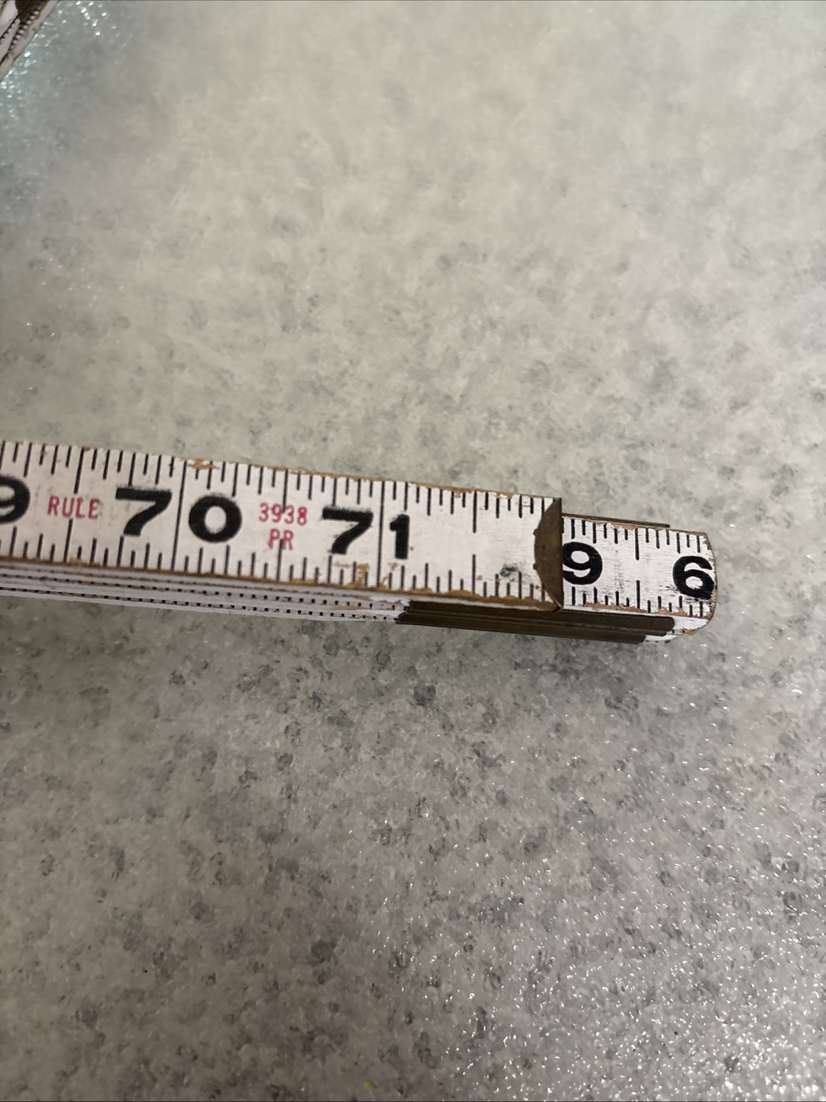 VINTAGE ~ CRAFTSMAN ~ FOLDING WOODEN 72″ CARPENTER’S RULER # 3938 PR