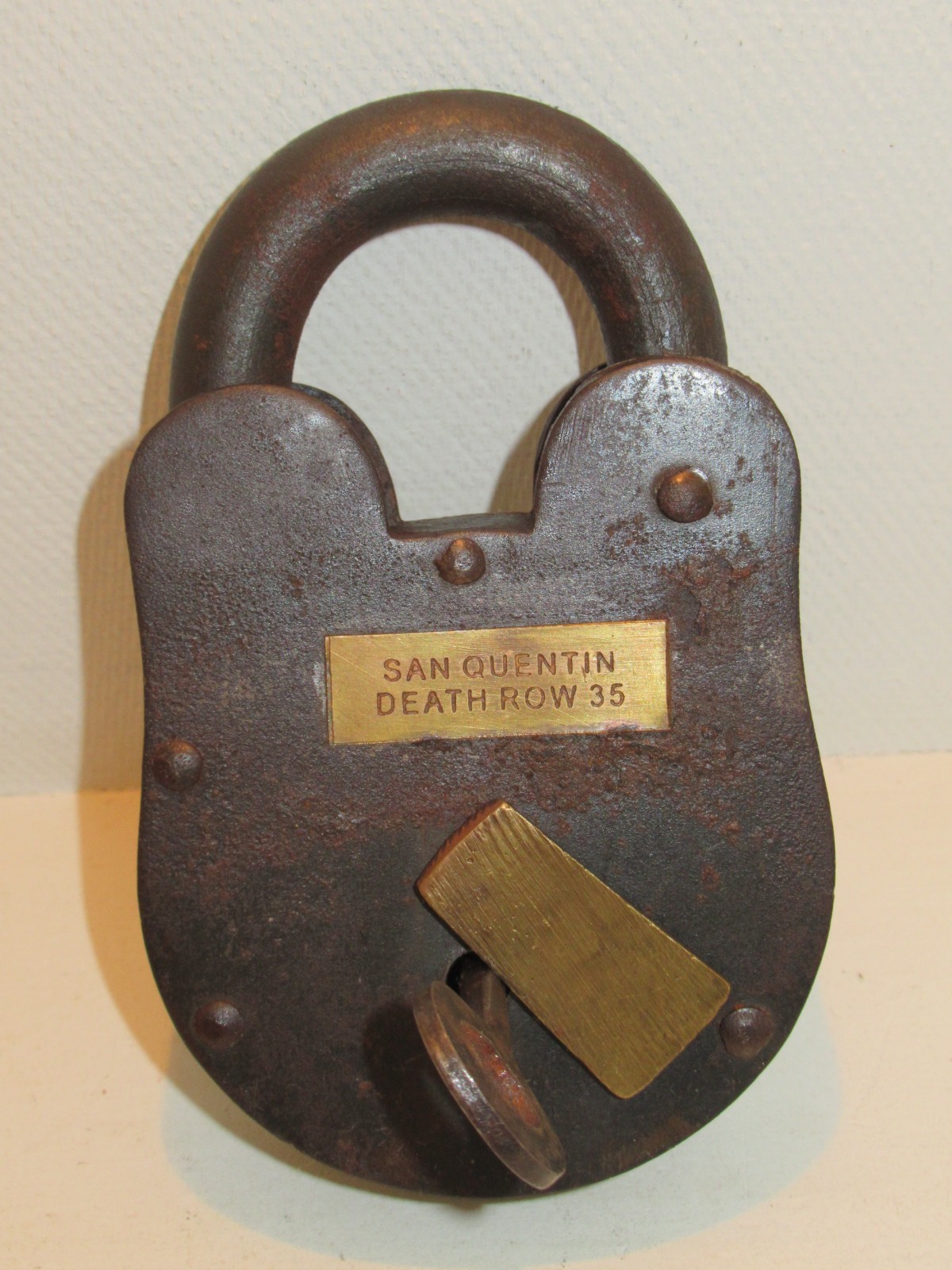 Vintage 4 Large Jail Cell Block Door Padlocks with Keys 1 Pr. Shackles