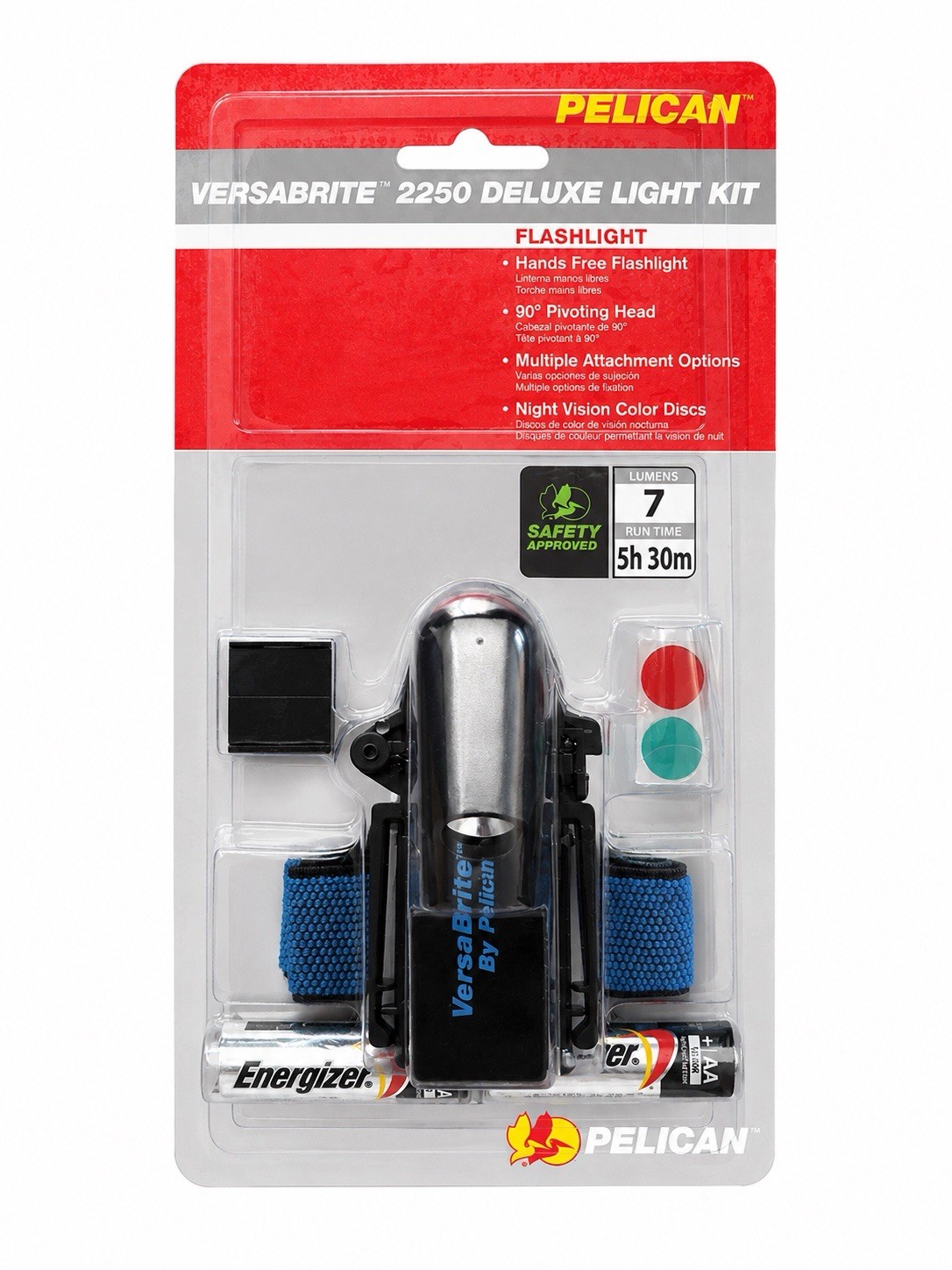 Pelican 2250 VersaBrite – Night Vision Discs – Head Light