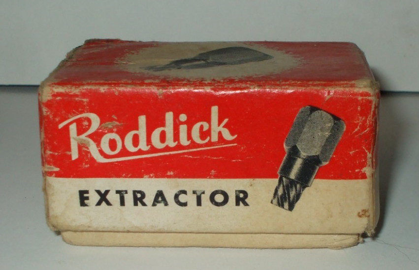 Vintage Roddick Extractor Set Stud Bolt Screw Remover Tool 1/8-13/32 – 10 pc.