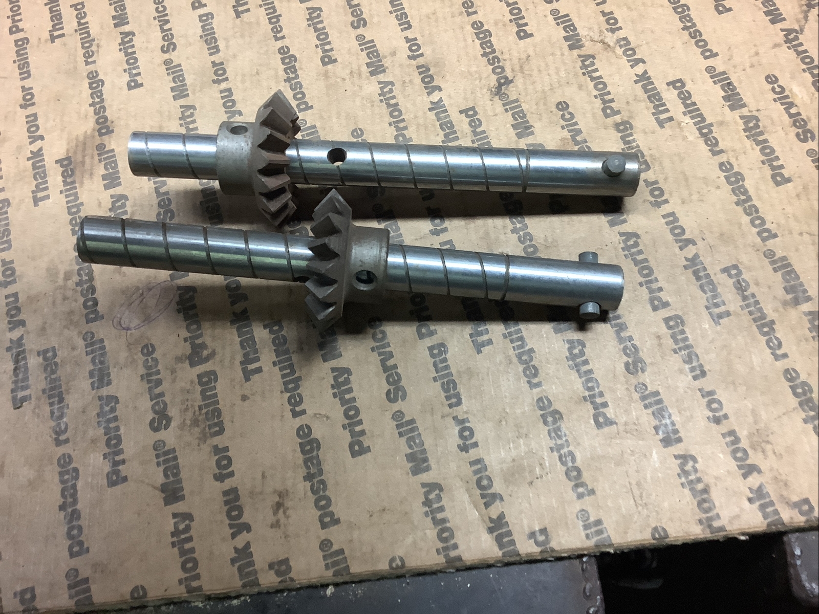 Lot of 2, Nos Shafts And Gears For Maytag Wringer Washing Machine