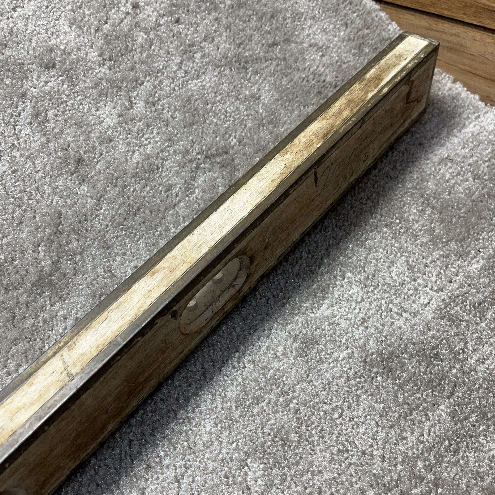 Vintage Stanley Wood And Aluminum Trim 48 Level Model 42-449