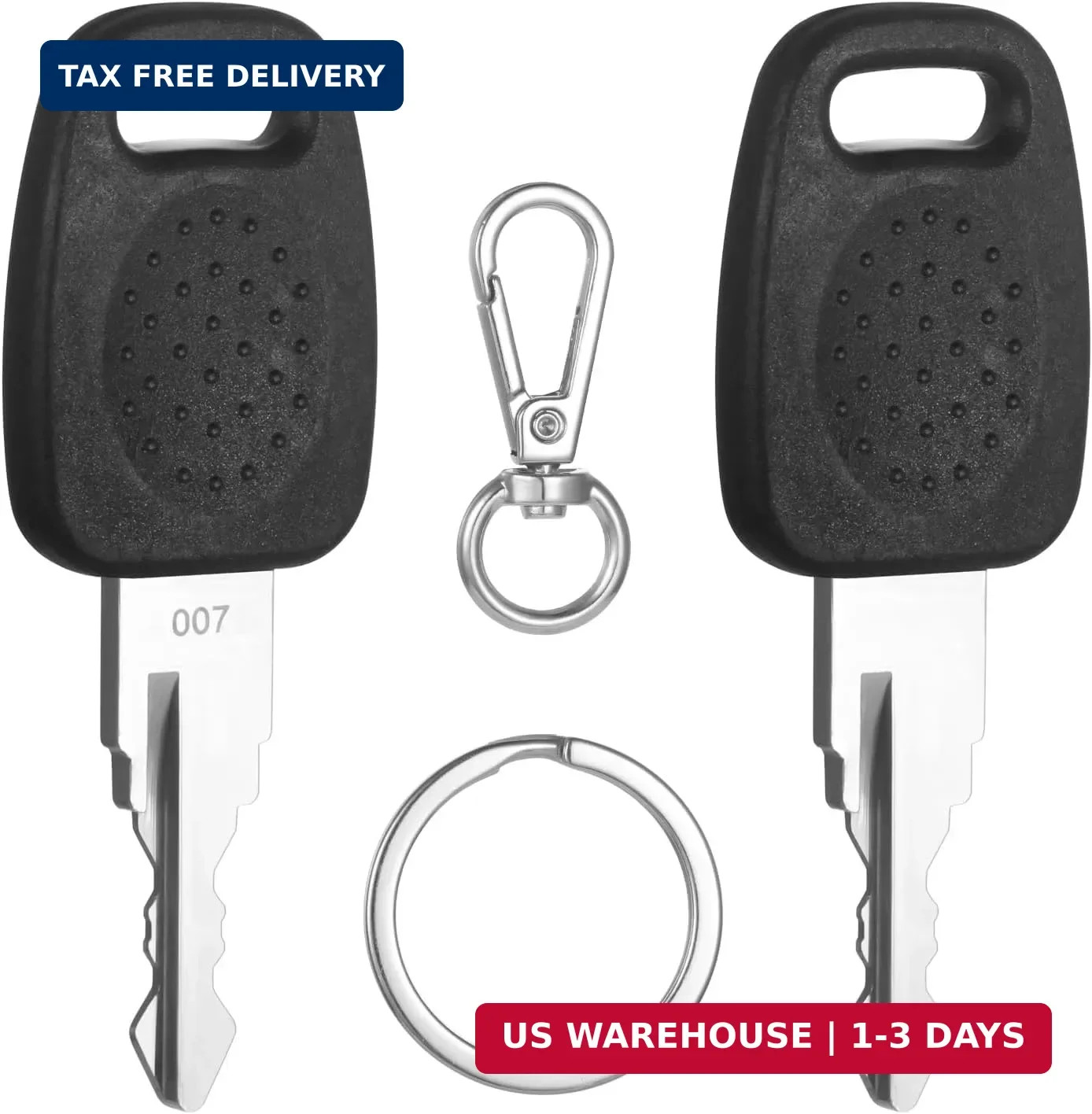 2PCS 007 Master Luggage Key,for T-S-A Approved Luggage Lock,Suitcase Luggage Loc