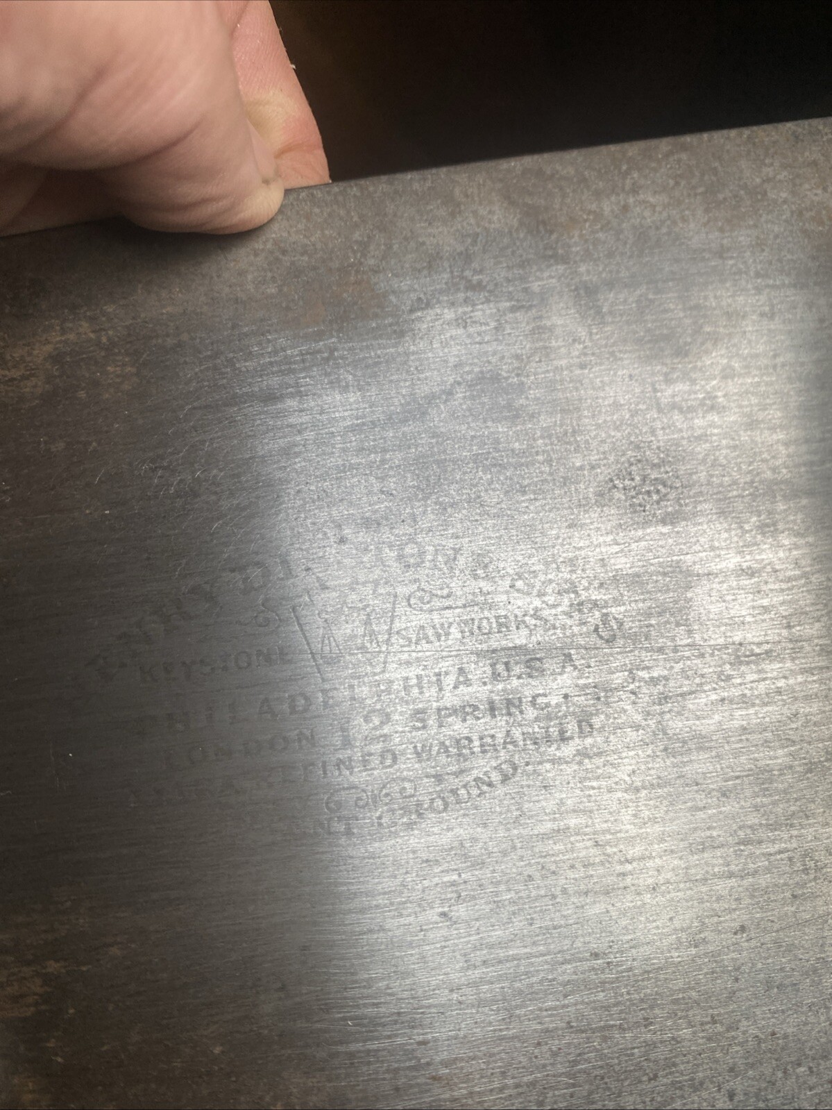 Vintage Disston And Sons No 12 Saw 26” Crosscut? 7 Point London Spring