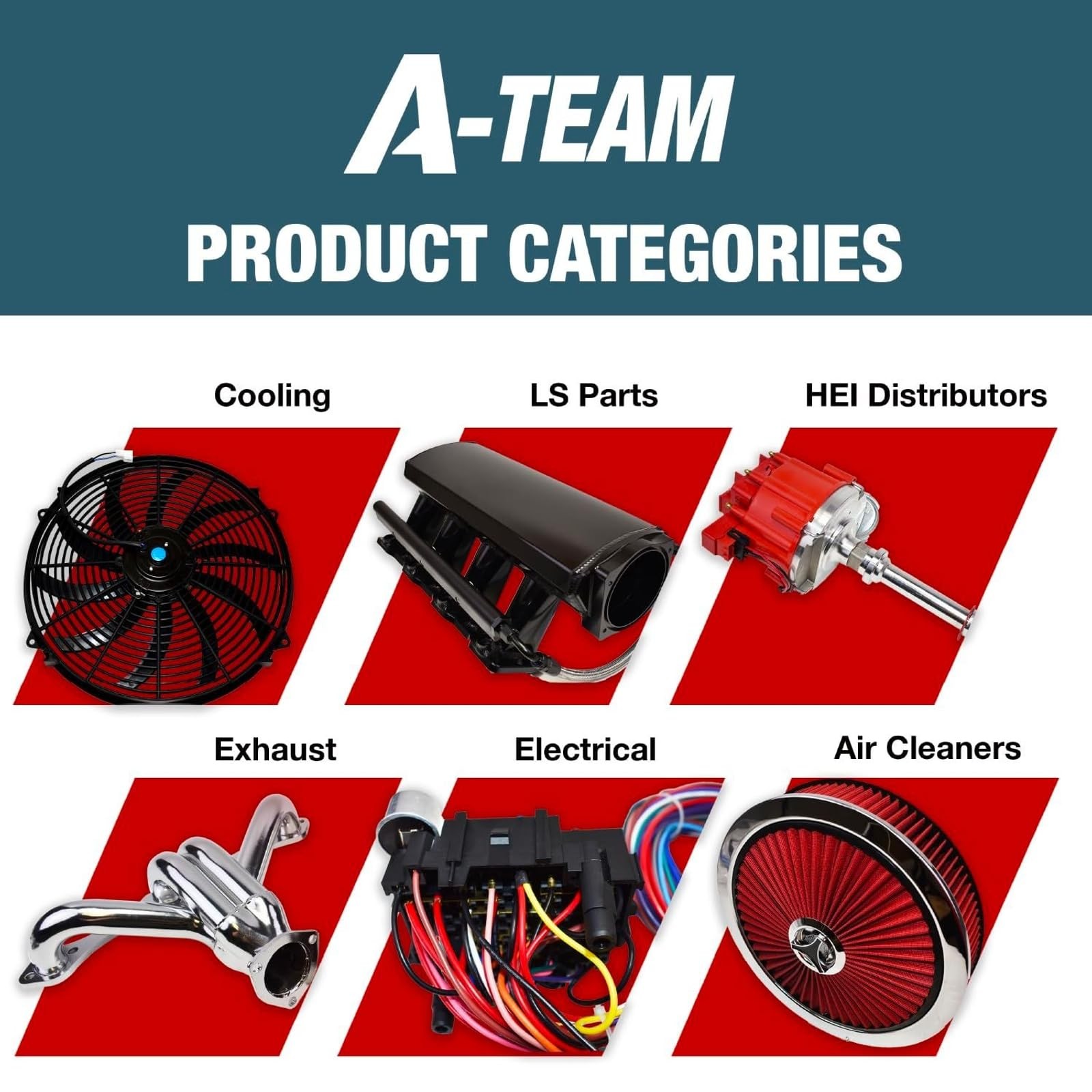 A-Team Performance 16″ Radiator Cooling Fan Kit 3000 CFM 12V 3-Pin Connector