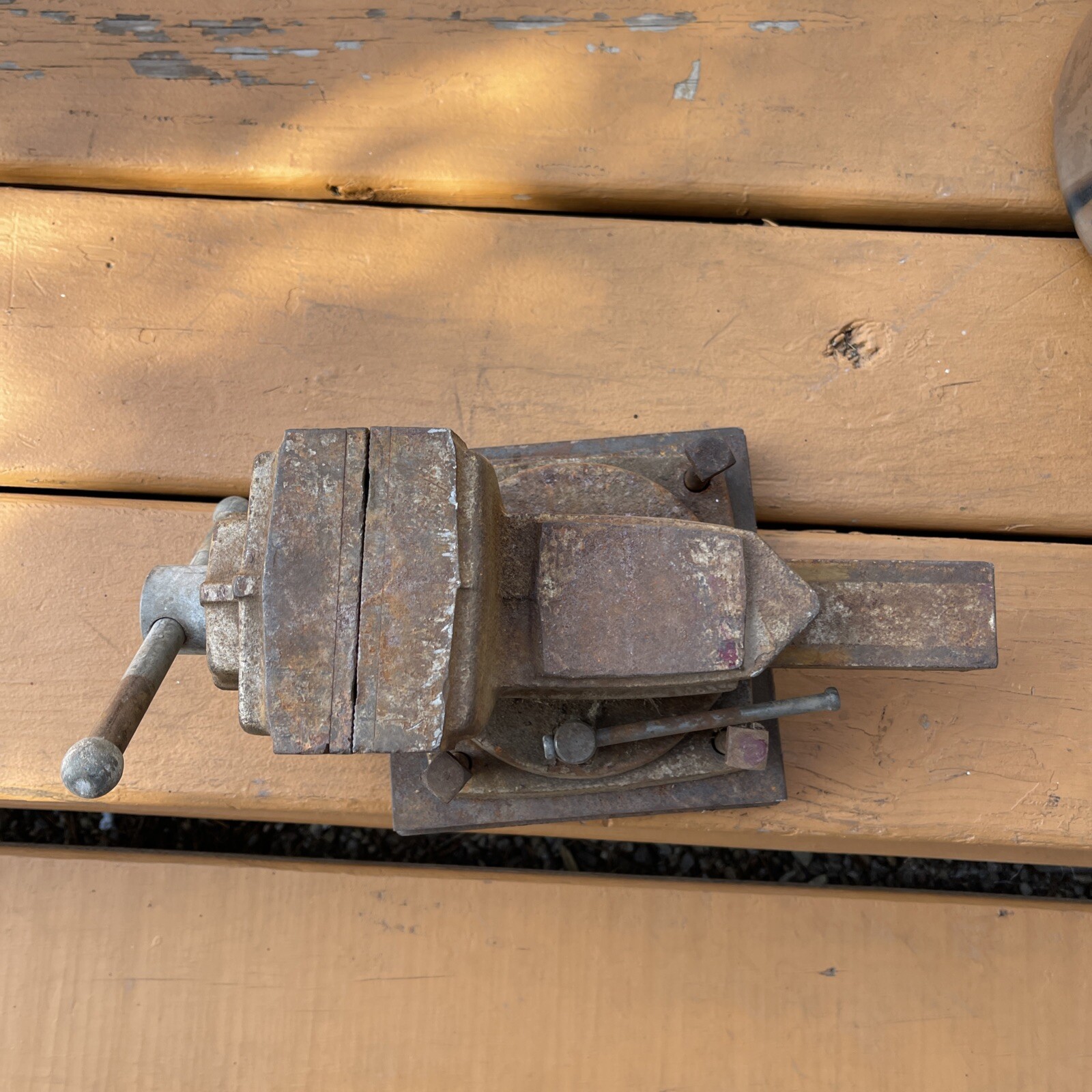 MONTGOMERY WARD POWR-KRAFT 4″ Bench Vise ART DECO USA Model 84-5427