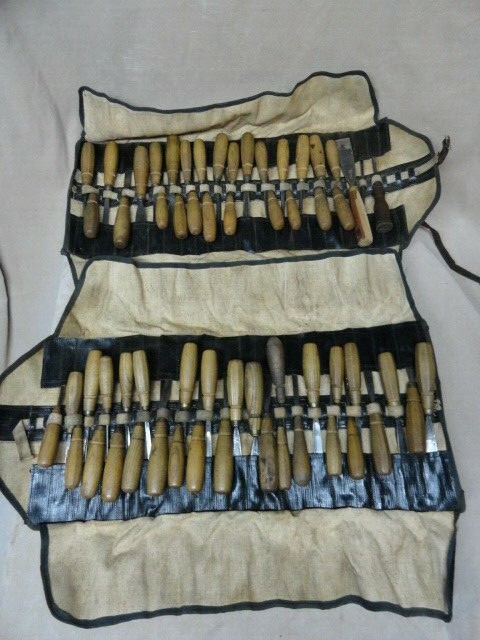 Chisel Set Mostly Addis w/ Cleff Taylor Buck Vintage 60 pc w/ Original Cases
