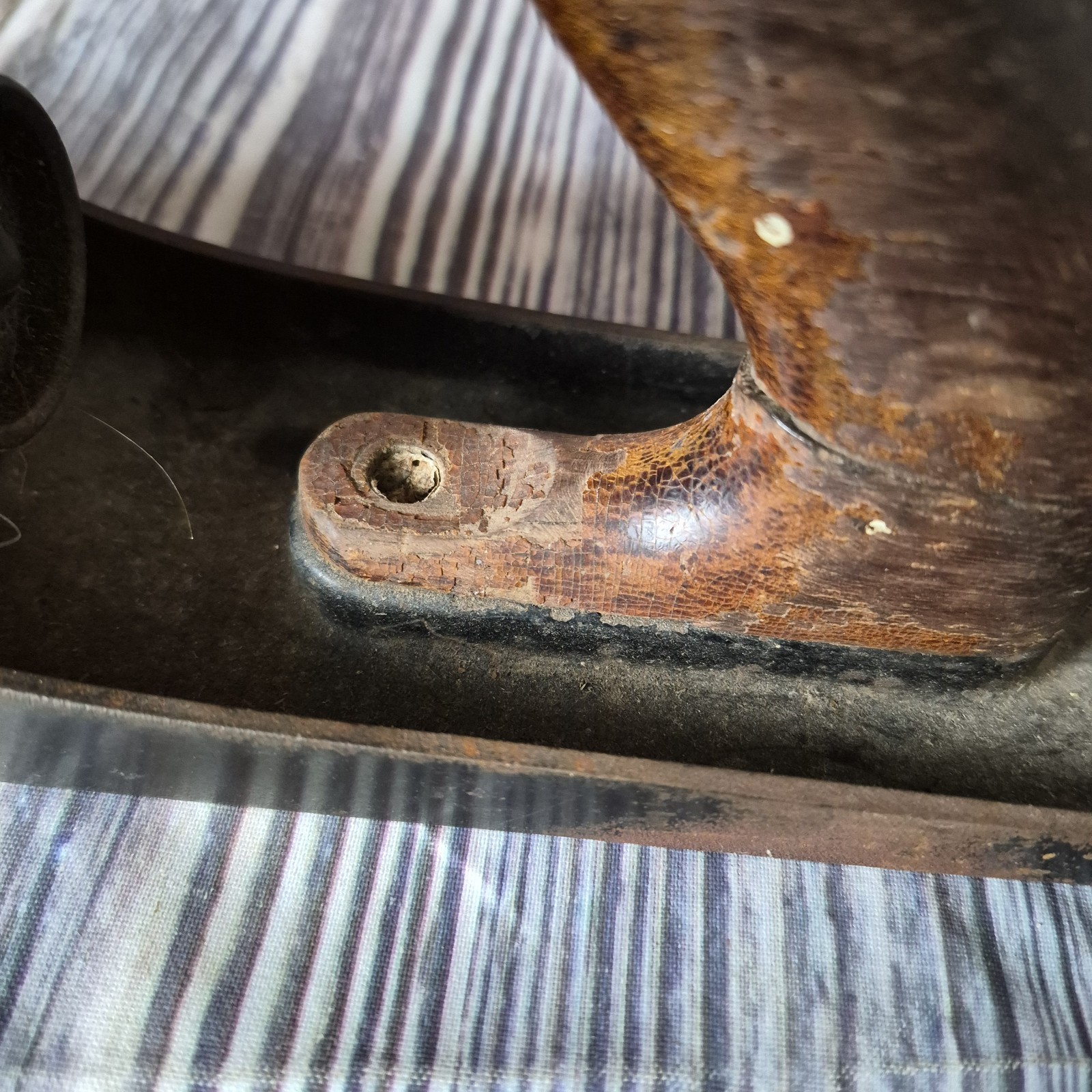 Vintage Stanley Bailey No 5 Wood Plane As Is For Parts Repair Smooth Bottom