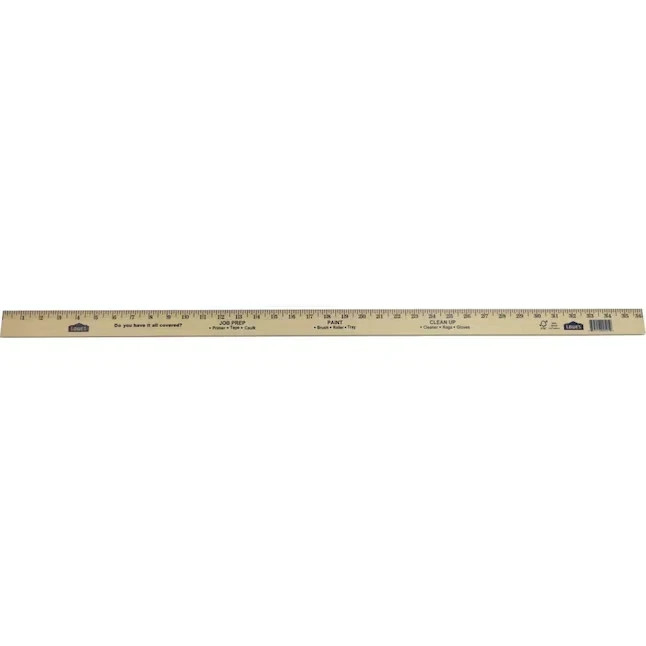3-Ft Wood Yardstick Measuring Stick Ruler for DIY Crafts & Construction