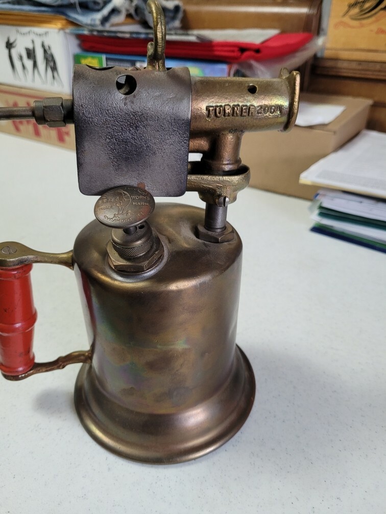 Vintage Turner Brass Works Torch Model 206A Complete Torch w/pump 