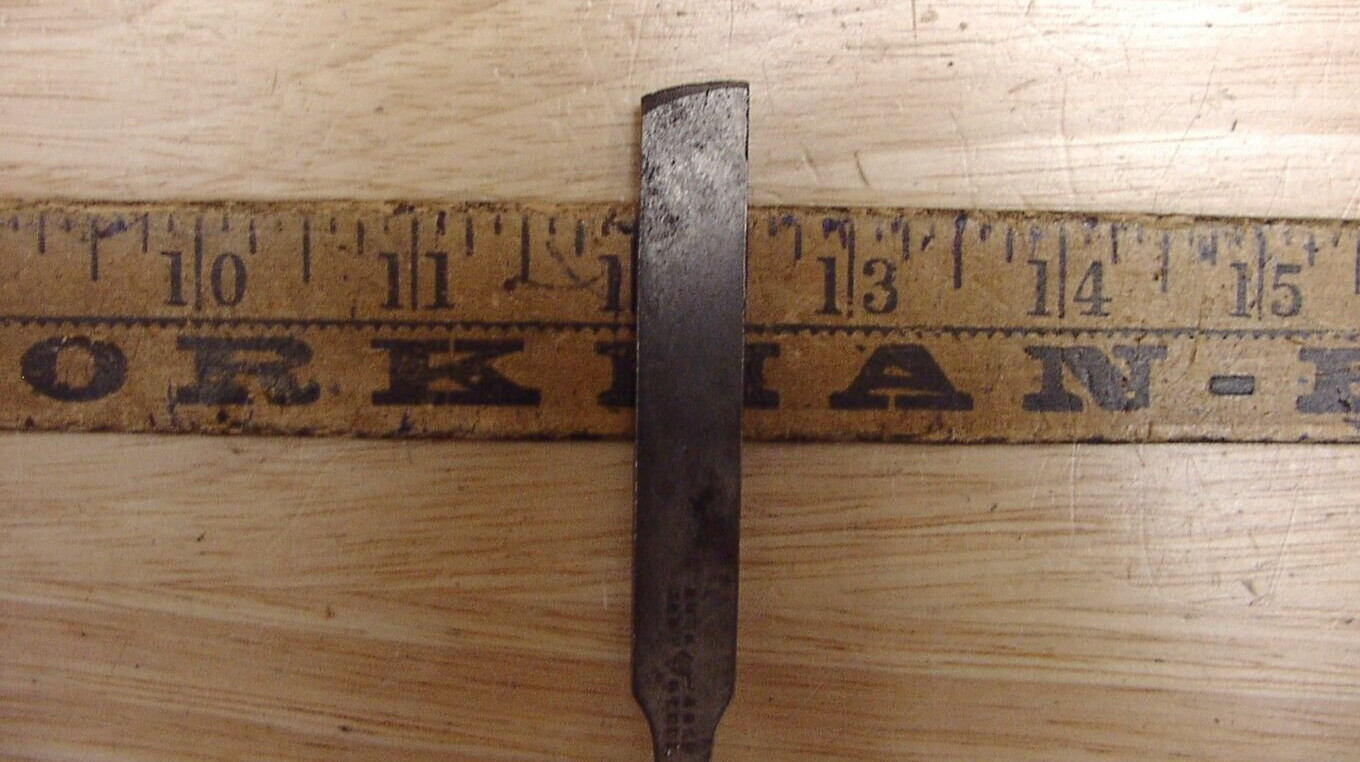 Vntg Buck Bros Cast Steel Tang Firmer Chisel,1/2″ X 3-5/16″,W/4-5/8″ Wood Handle
