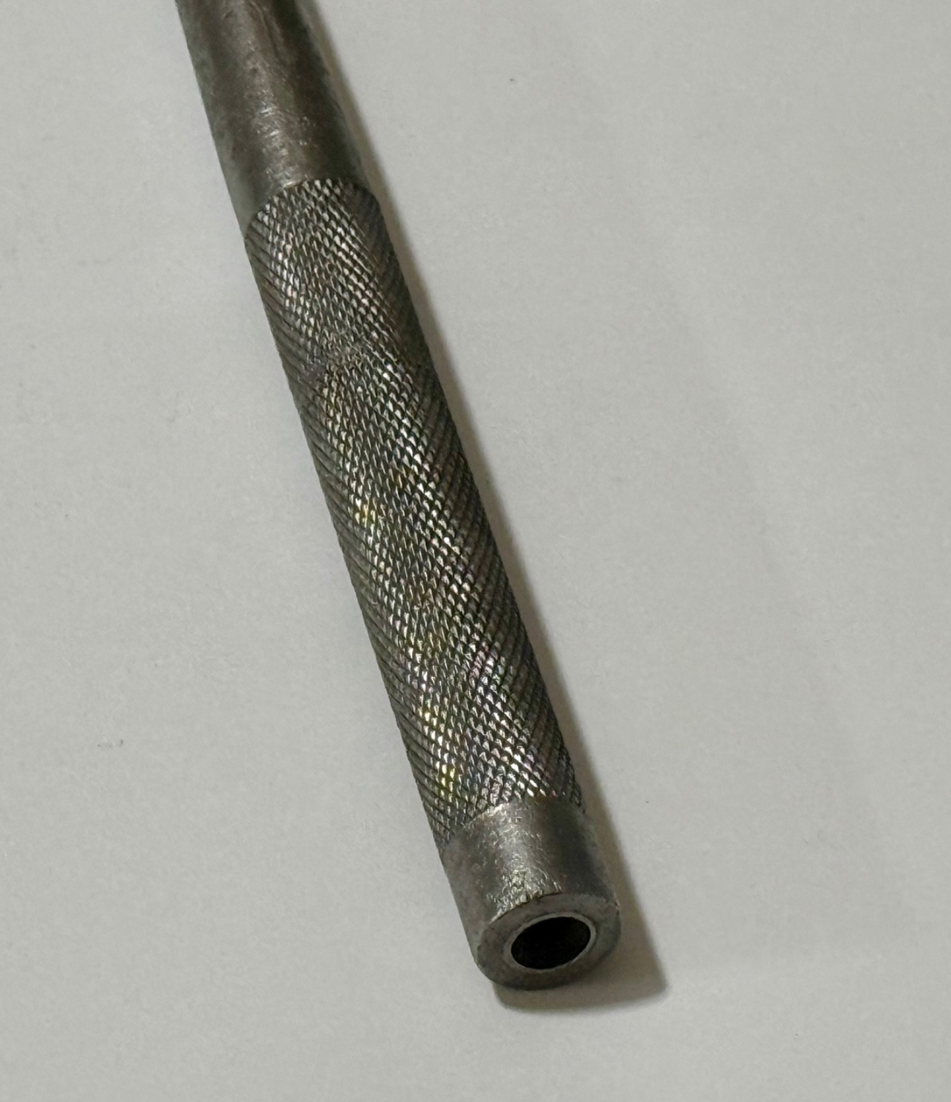 Vintage Cross Peen Steel Handle Hammer 8oz Knurled Handle