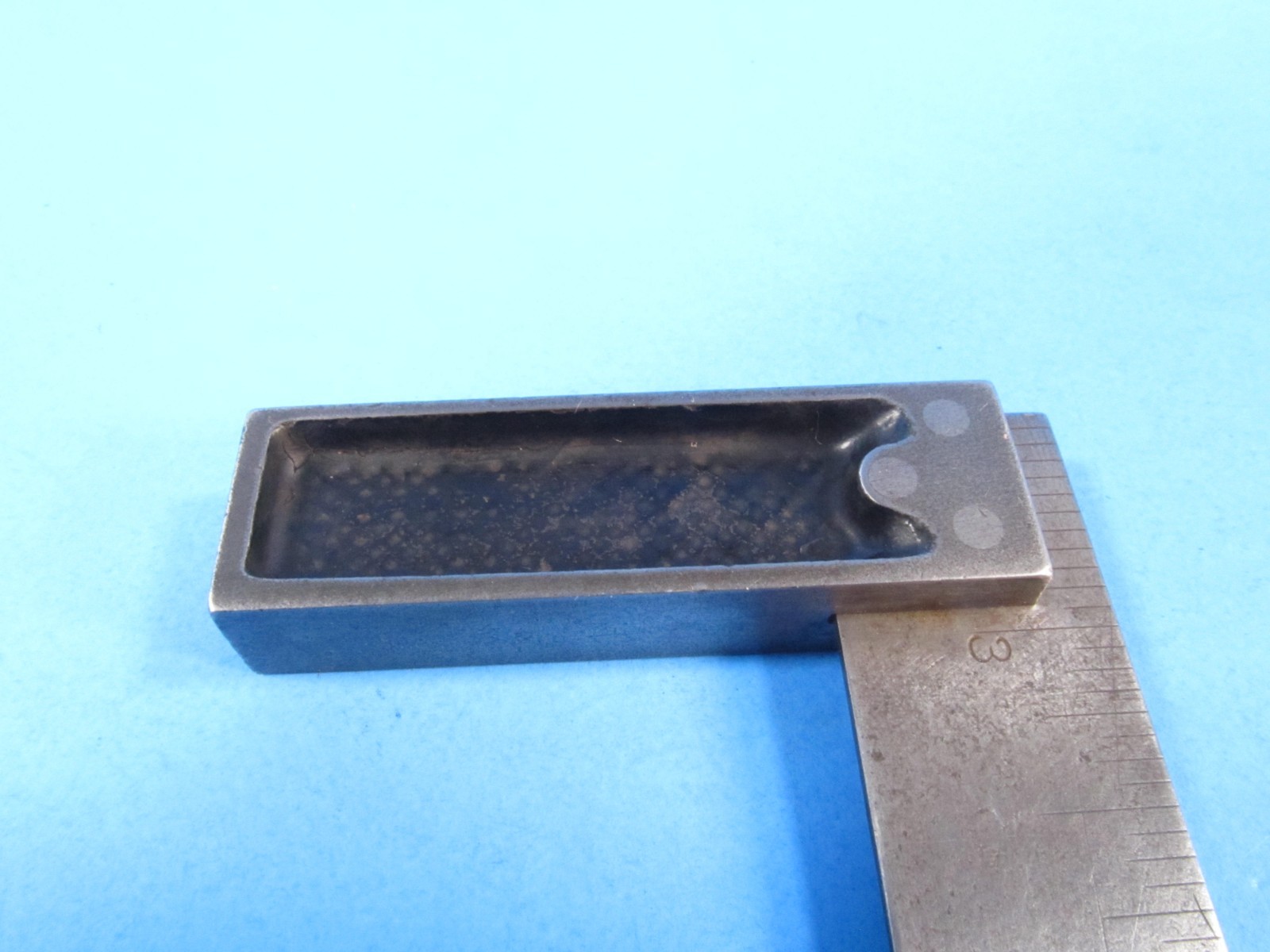 uncommon 3″ Standard Tool Co Athol Massachusetts try square w/ cast iron handle