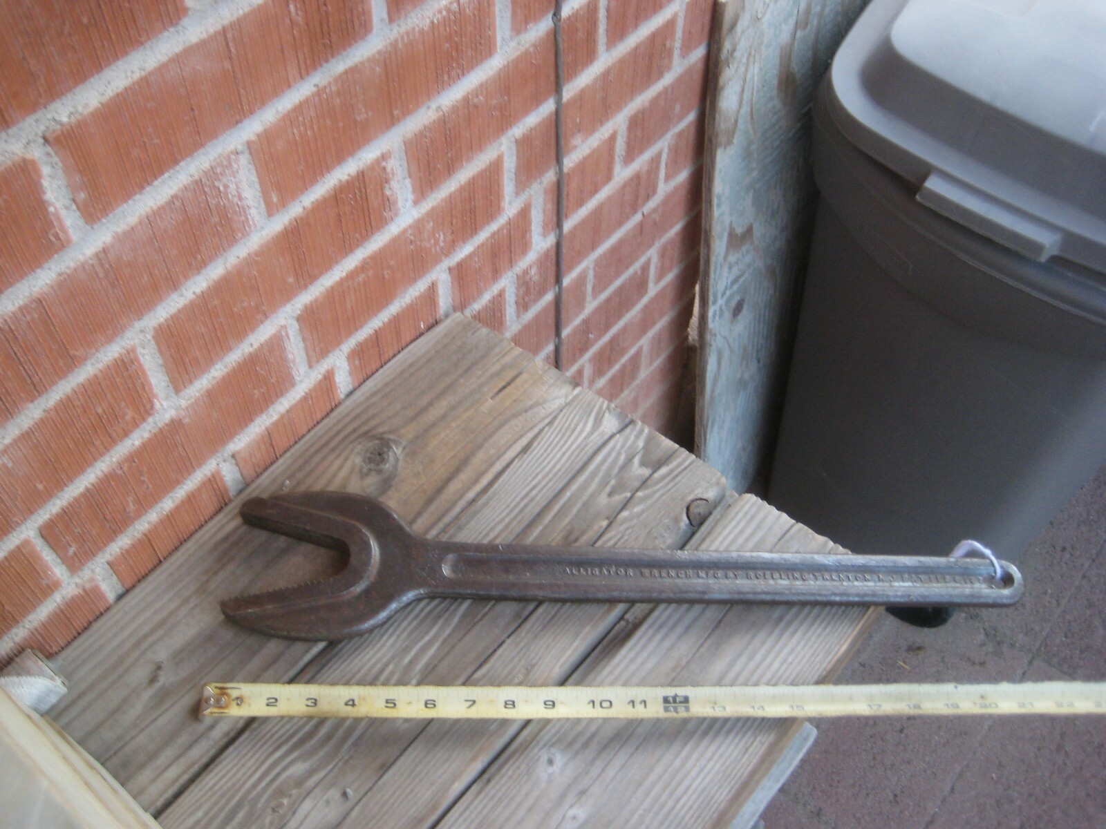 1900s Antique No. 4 x 21″ Length ** ROEBLING *** Single End Alligator Wrench USA