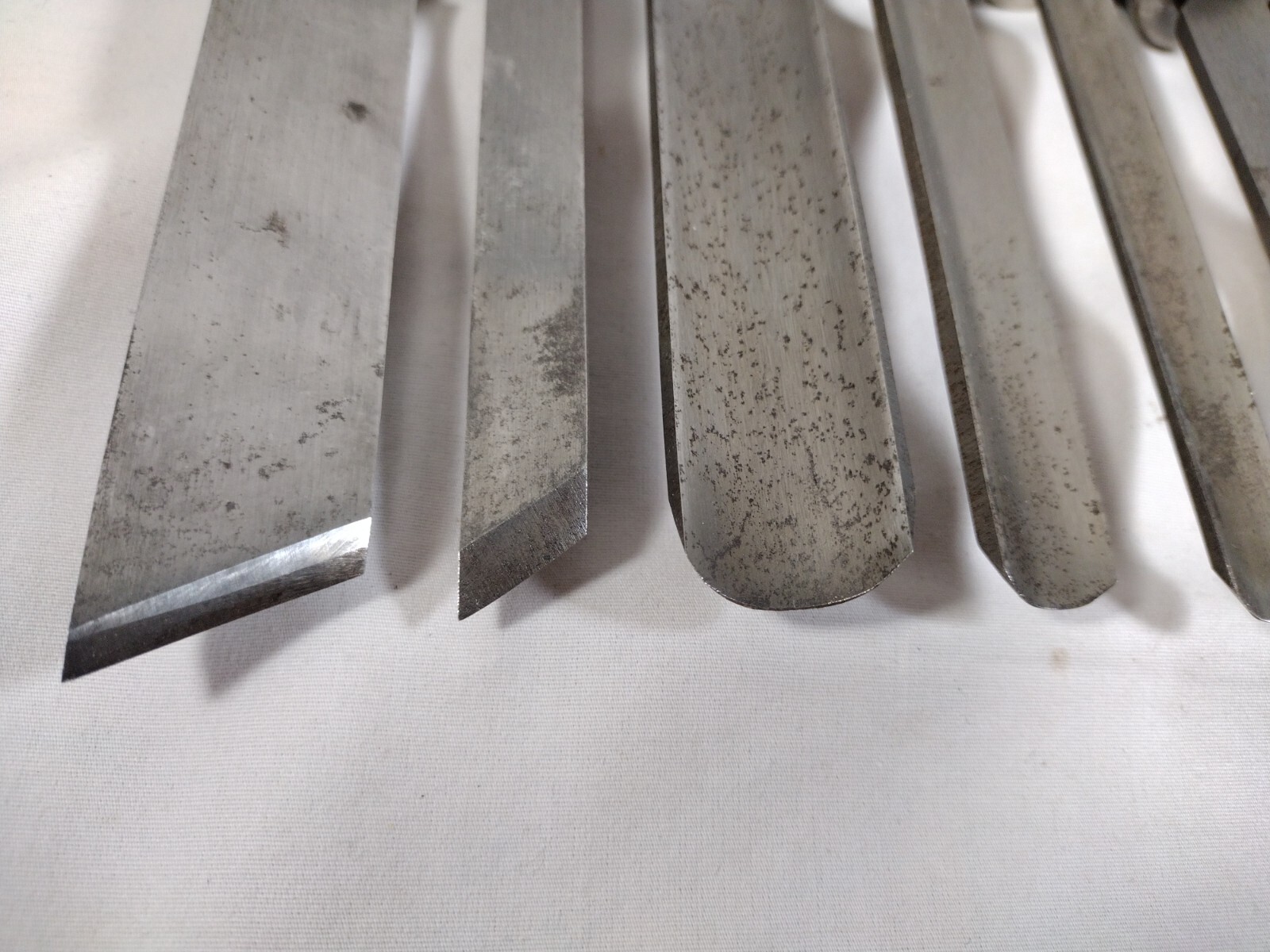 Lot of 8 Vtg Lathe Tools/ Chisels 14” Parting, Skew, Shear & Round Nose Scrapes