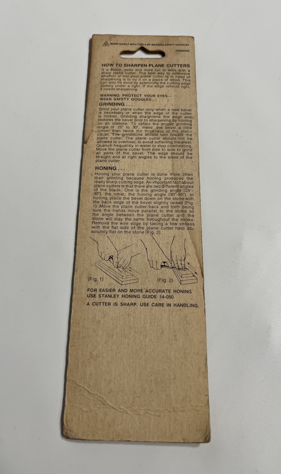 NOS STANLEY 2″ (50mm) S2 Plane Iron Blade 12-313 (12-513) NEW IN PACKAGE