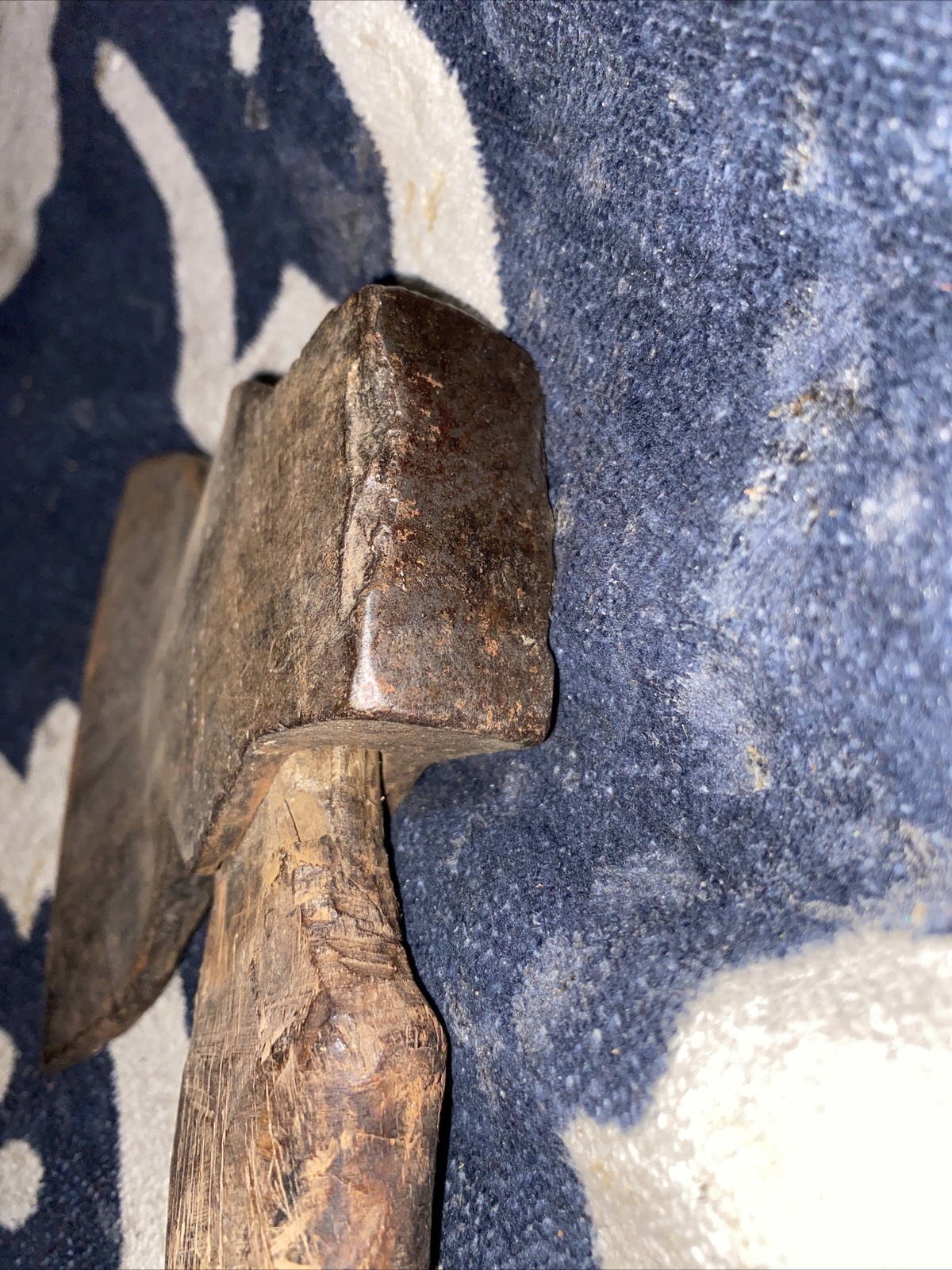 Hatchet Axe Vtg Wooden Handle 19 Inches Length 5 Inch Head mid Century Modern
